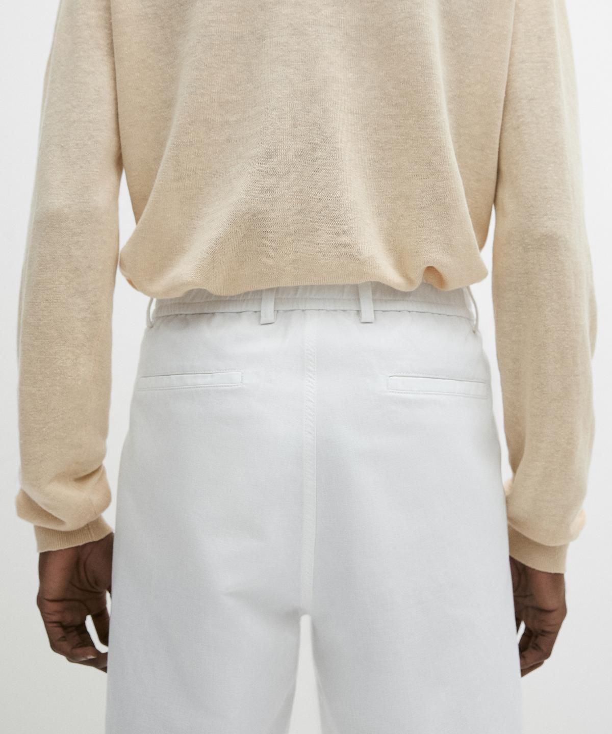 마시모두띠(MASSIMO DUTTI) 린넨 버뮤다 팬츠