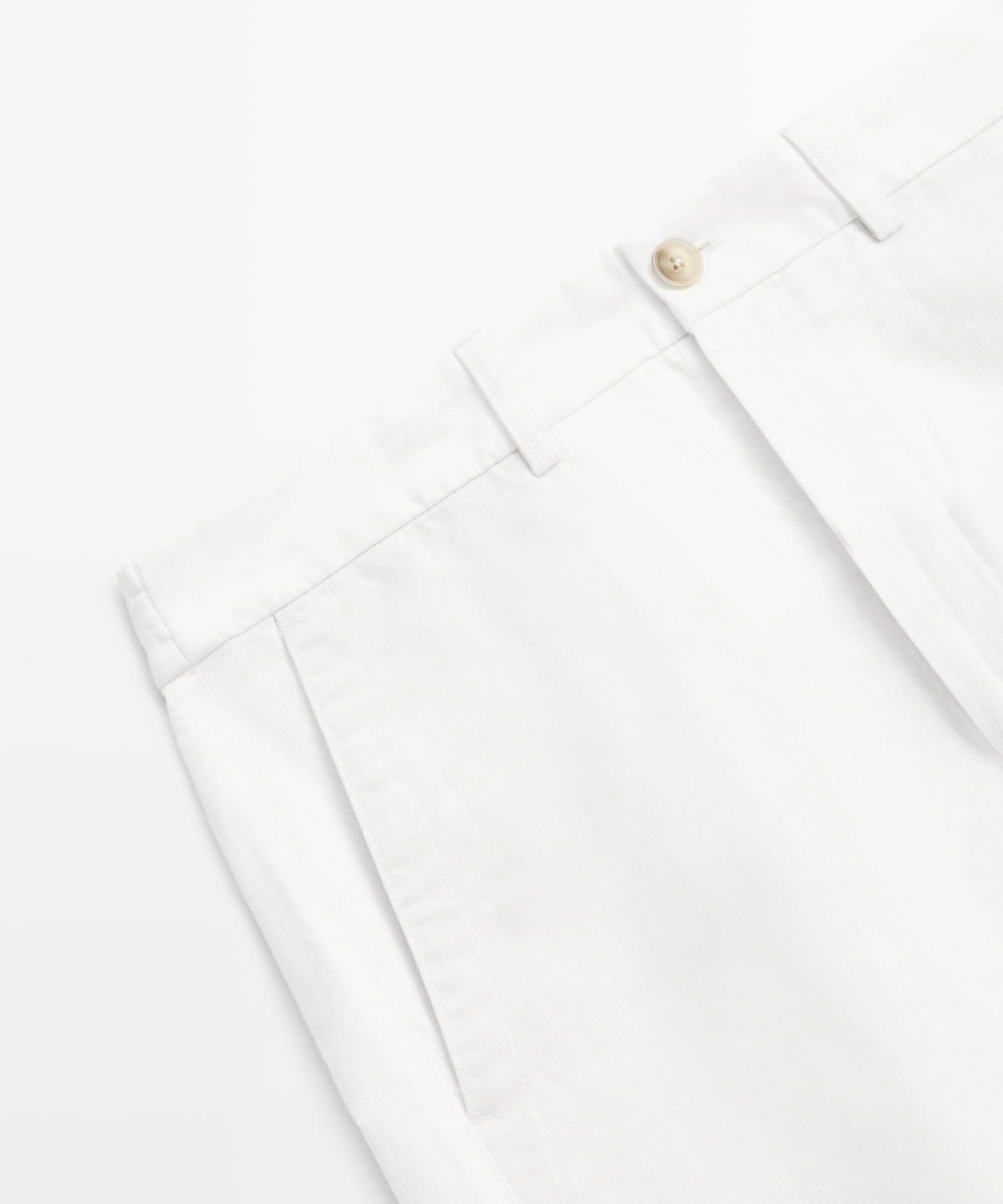 마시모두띠(MASSIMO DUTTI) 린넨 버뮤다 팬츠