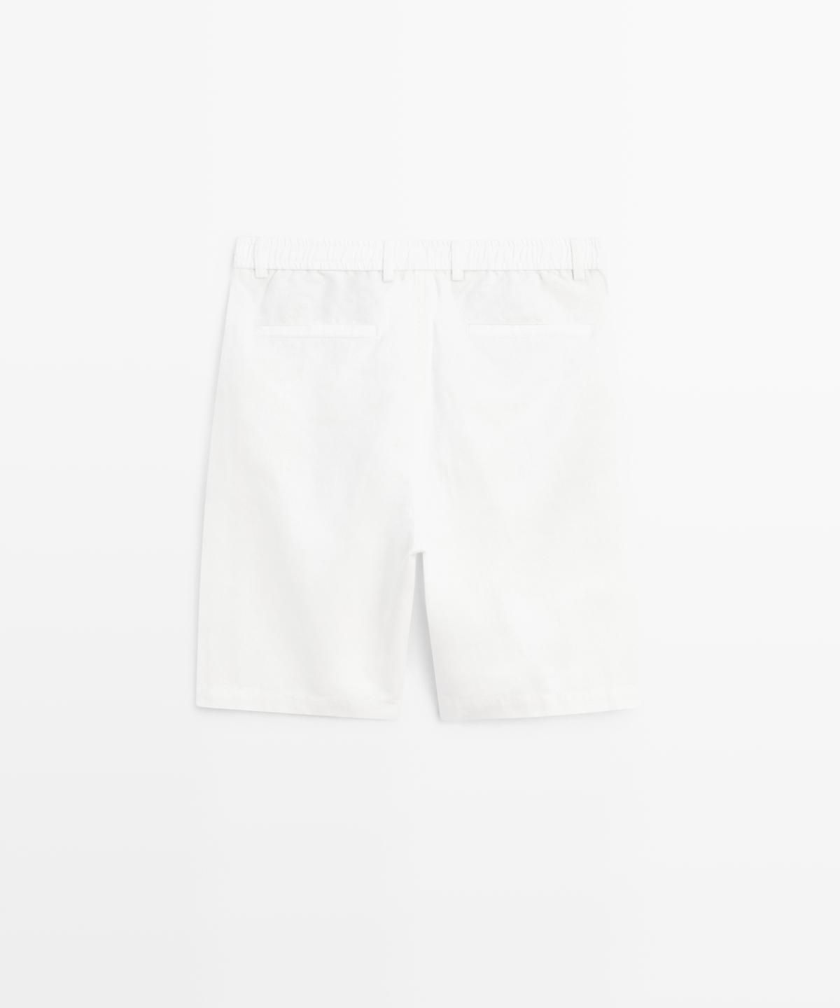 마시모두띠(MASSIMO DUTTI) 린넨 버뮤다 팬츠