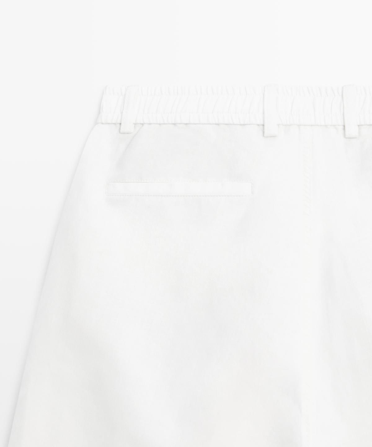 마시모두띠(MASSIMO DUTTI) 린넨 버뮤다 팬츠