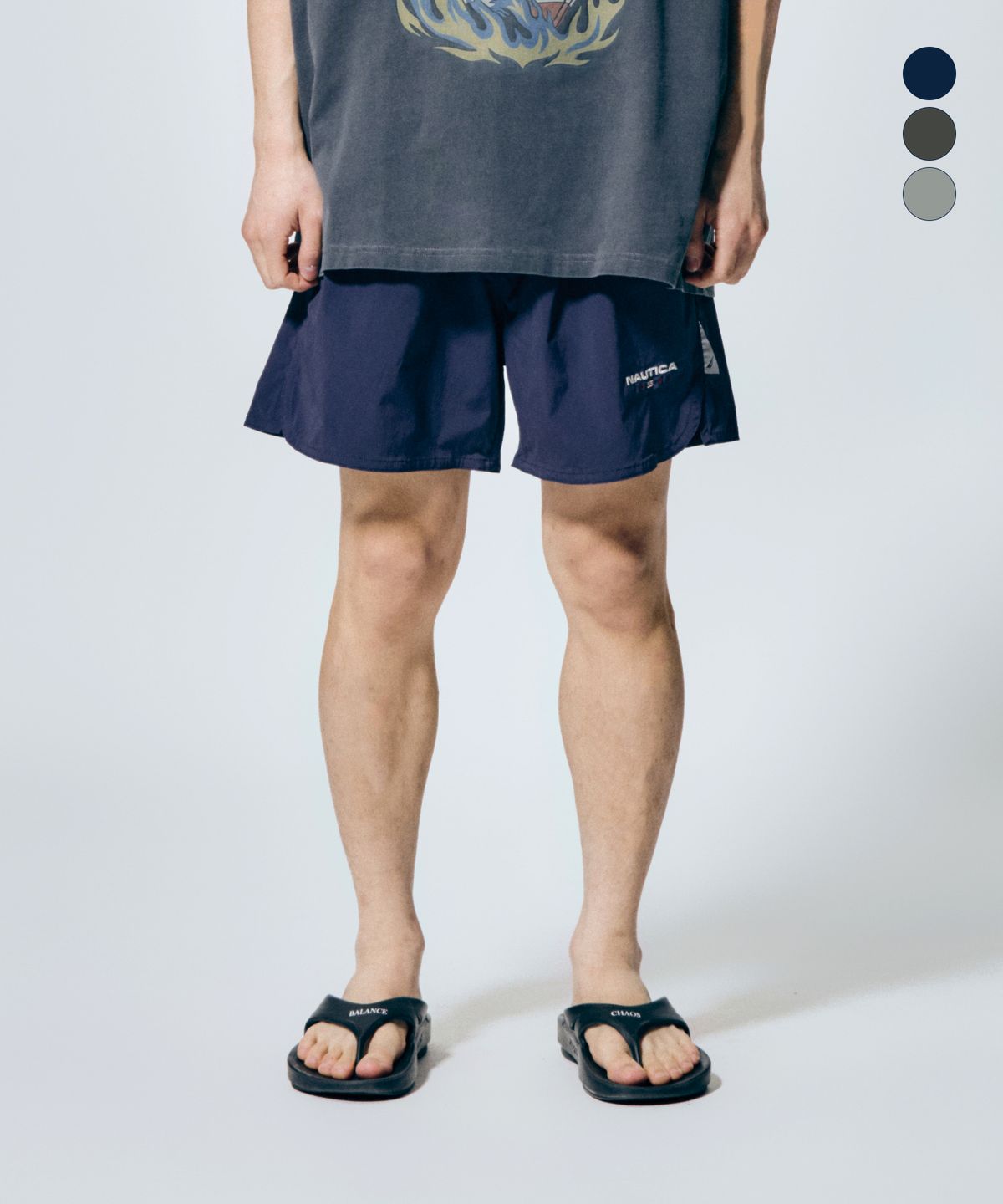 노티카(NAUTICA) 세일링 마이크로 쇼츠 3부(4.5인치)(3colors) NSP7836