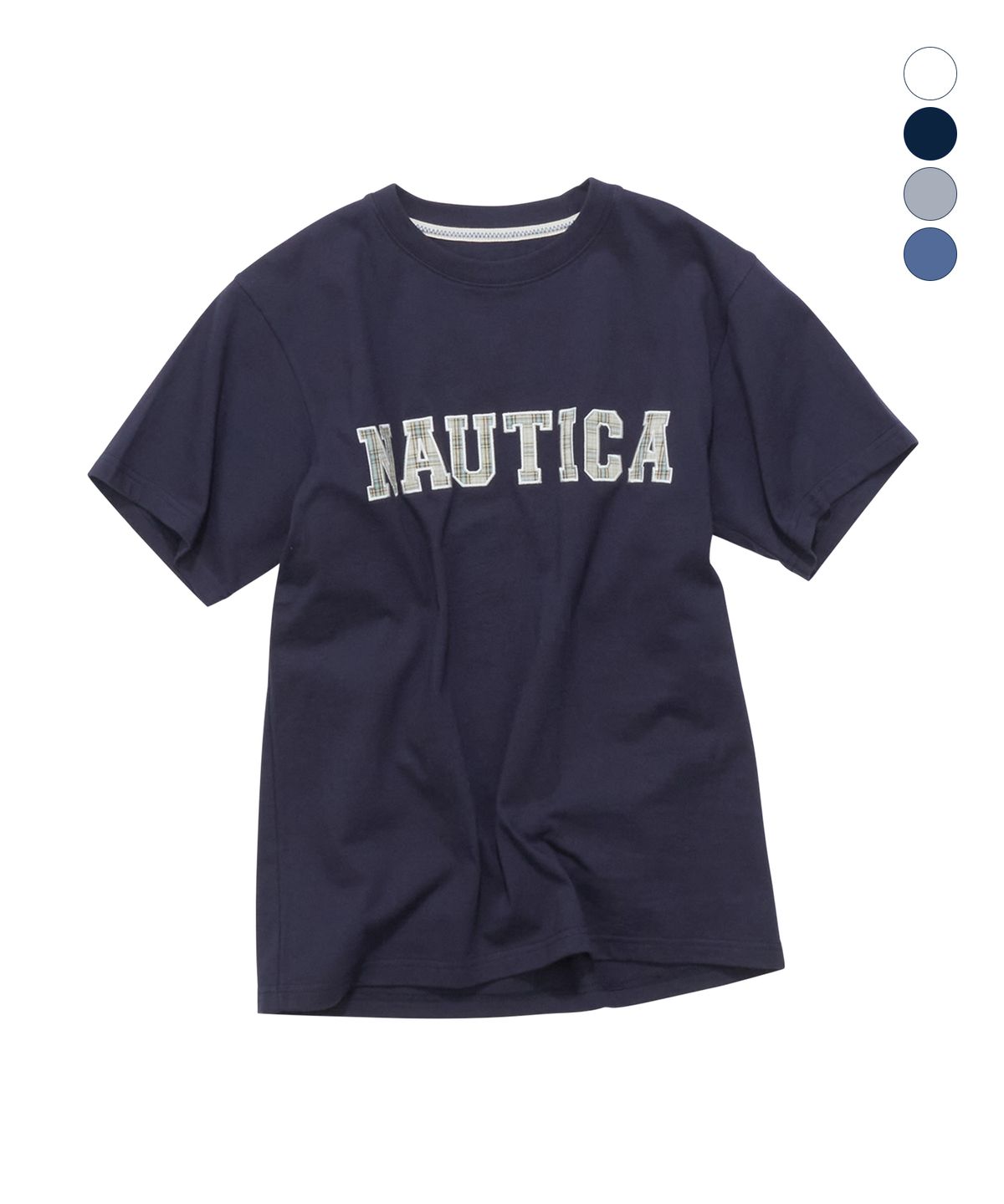 노티카(NAUTICA) 패치 레터링 티셔츠(4colors) NTS5536