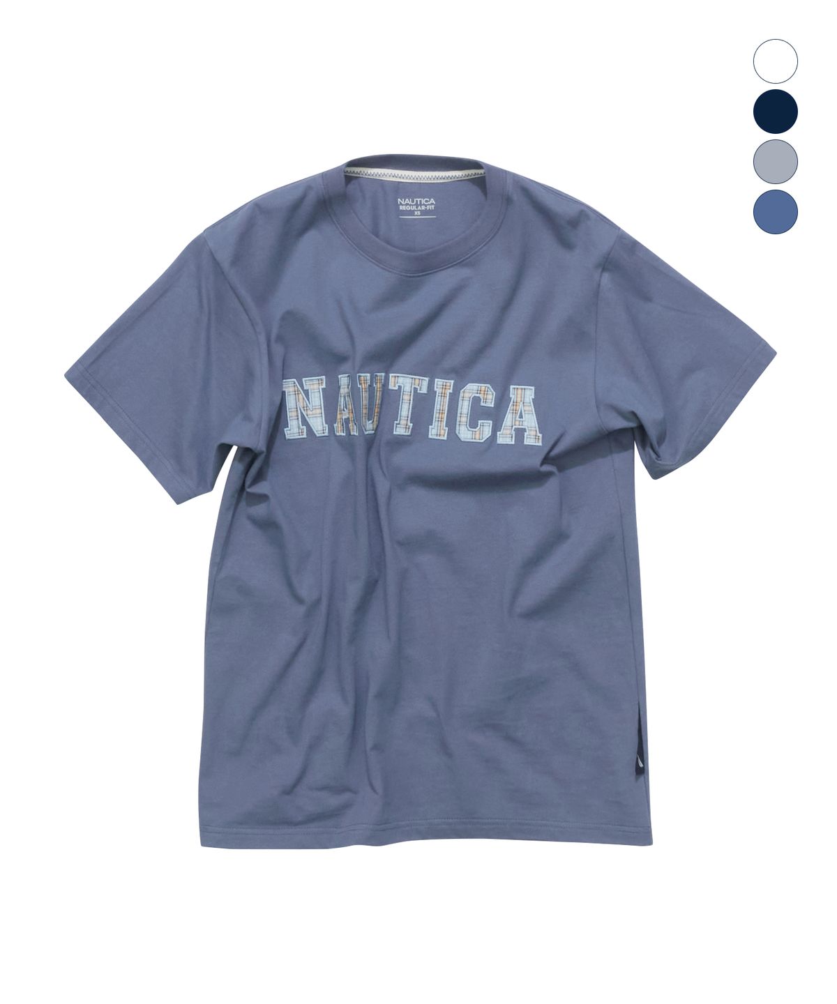 노티카(NAUTICA) 패치 레터링 티셔츠(4colors) NTS5536