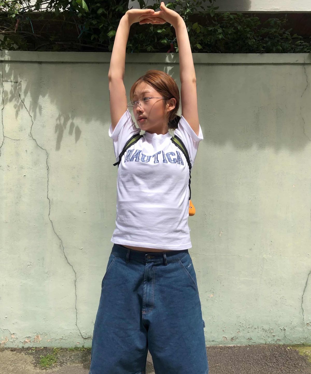 노티카(NAUTICA) 패치 레터링 티셔츠(4colors) NTS5536