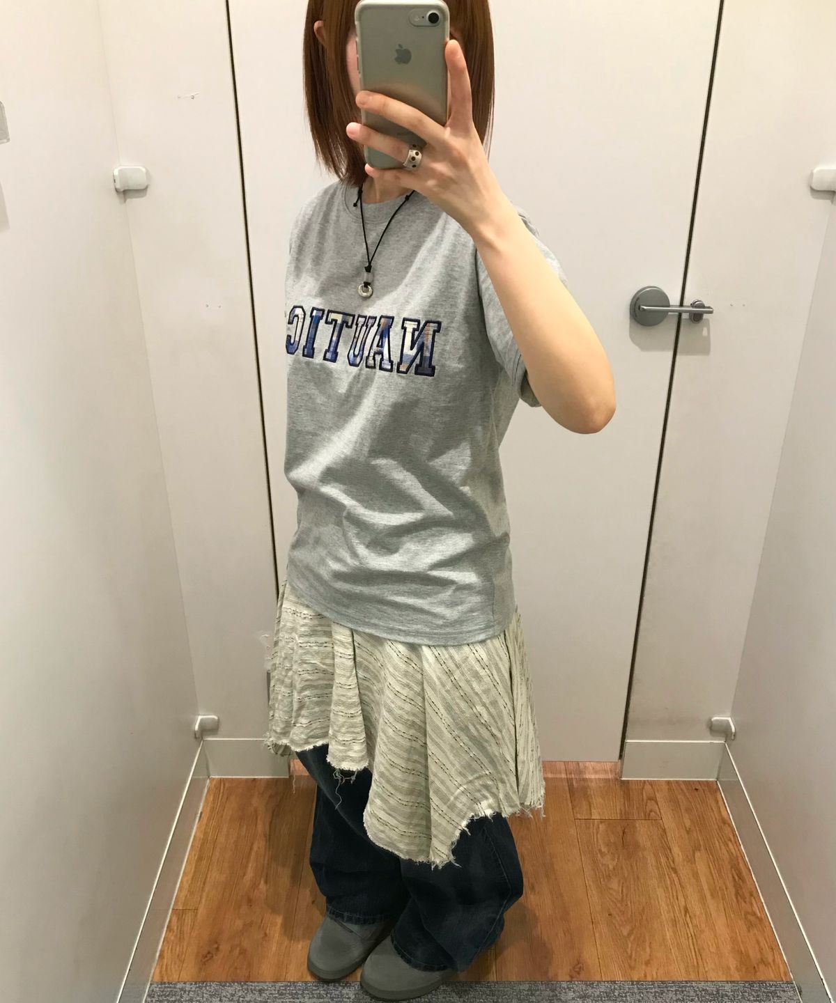 노티카(NAUTICA) 패치 레터링 티셔츠(4colors) NTS5536