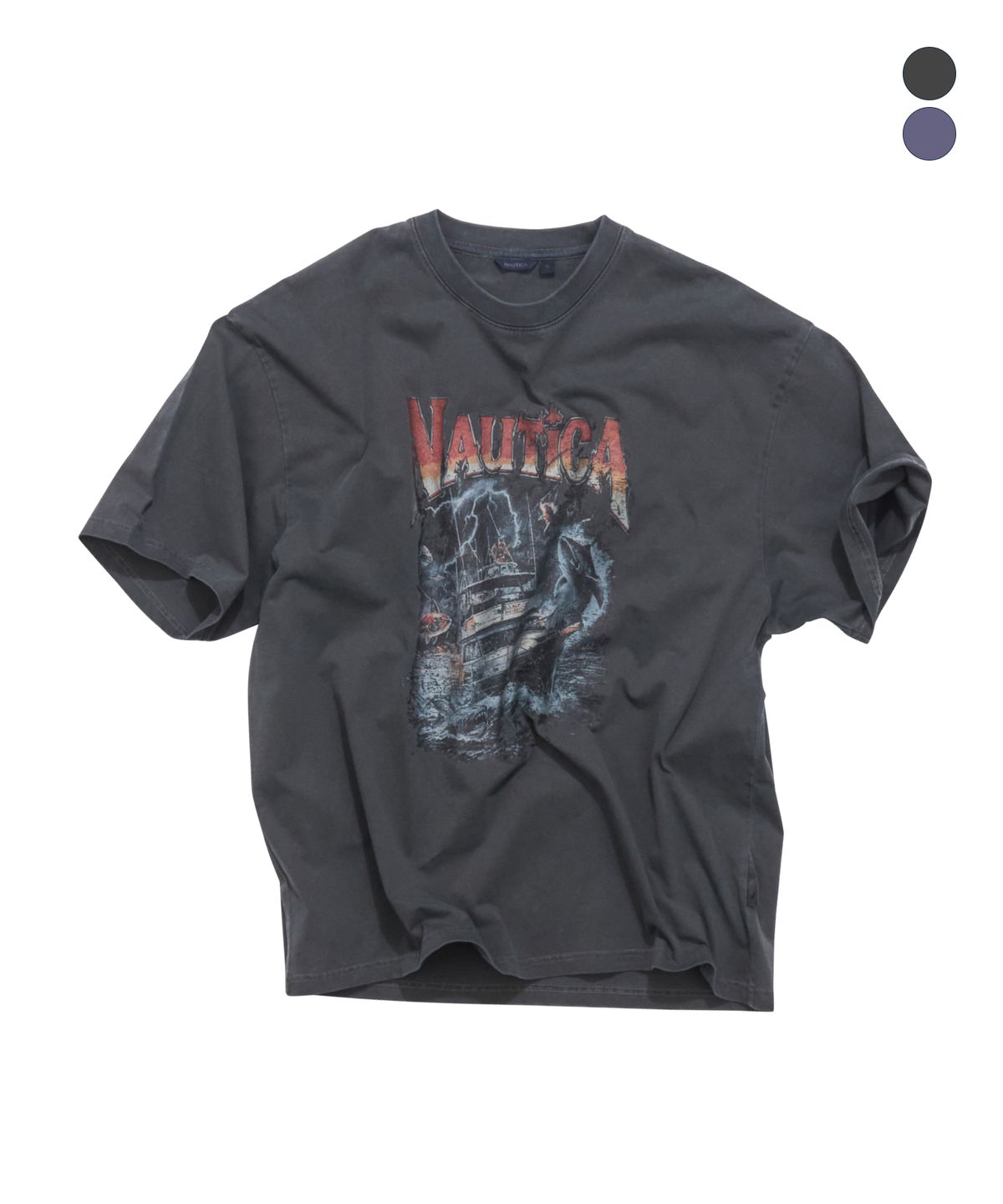 노티카(NAUTICA) 스톰 웨이브 티셔츠(2colors) NTS5596