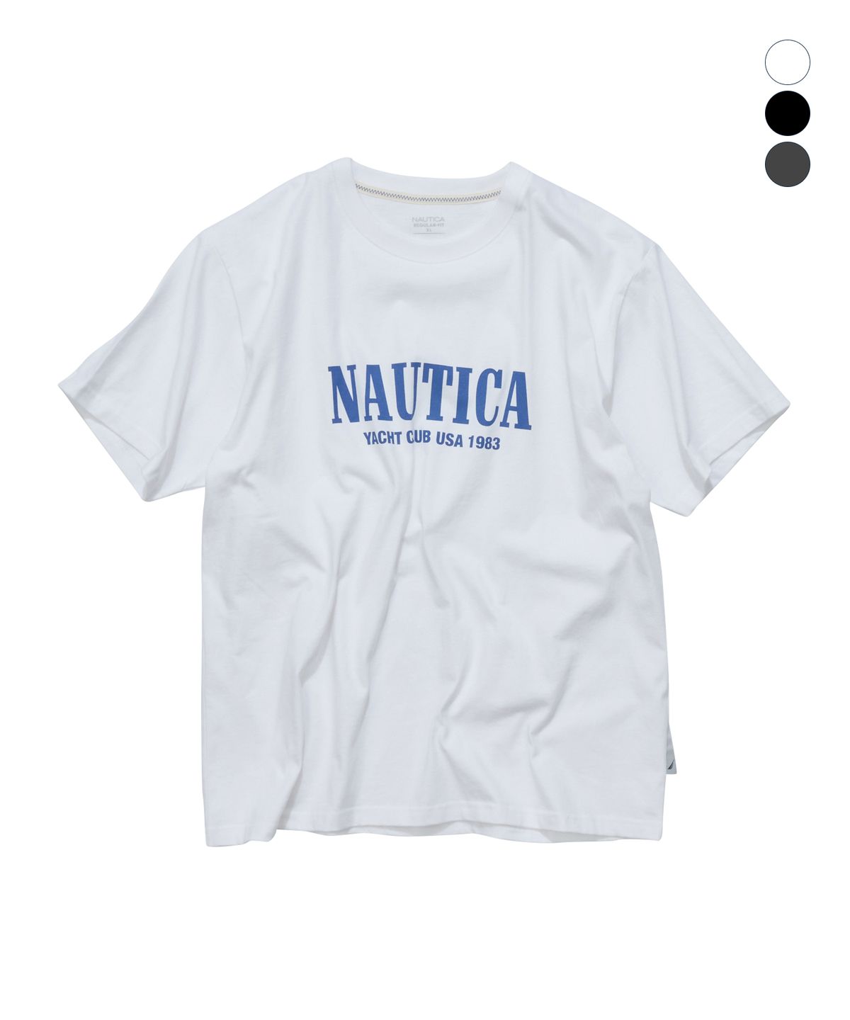 노티카(NAUTICA) 요트 클럽 레터링 티셔츠(3colors) NTS5626