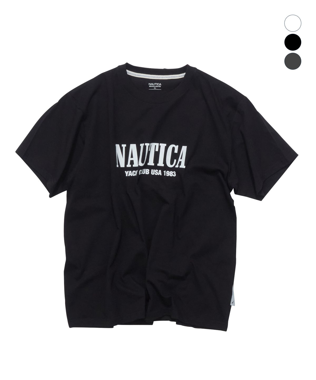 노티카(NAUTICA) 요트 클럽 레터링 티셔츠(3colors) NTS5626