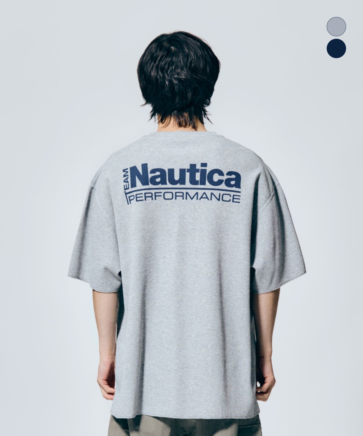 노티카(NAUTICA) 그리드 퍼포먼스 티셔츠(2colors) NTS5636