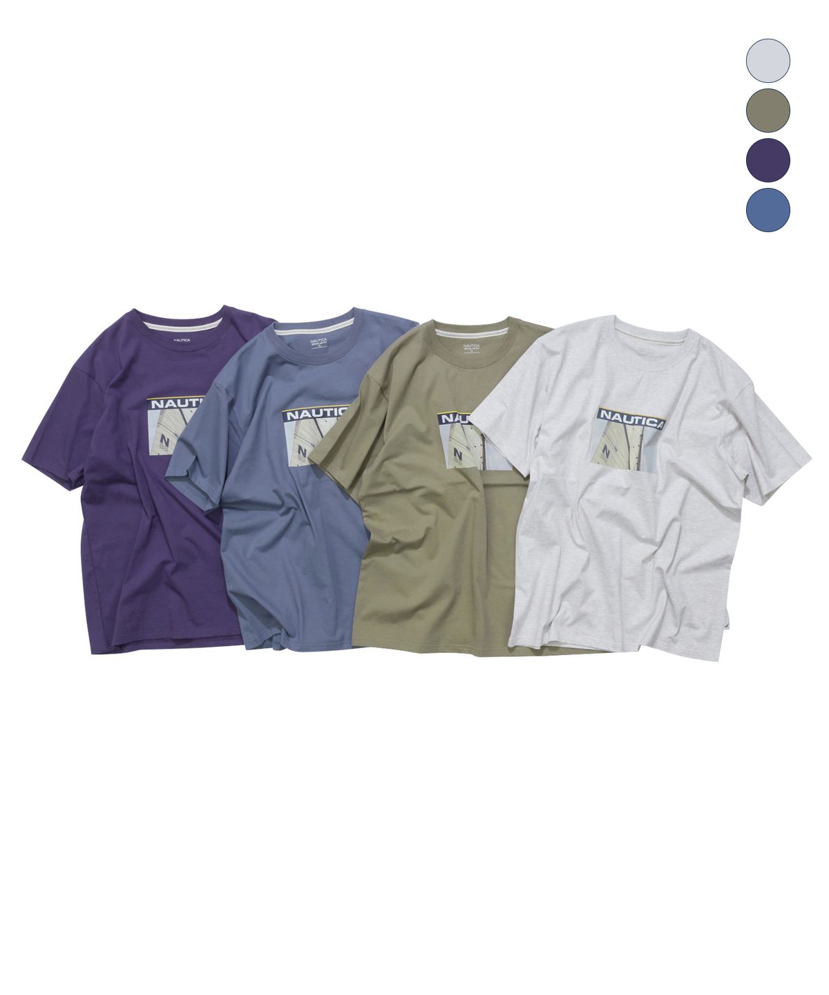 노티카(NAUTICA) 세일링 브리즈 티셔츠(4colors) NTS5656