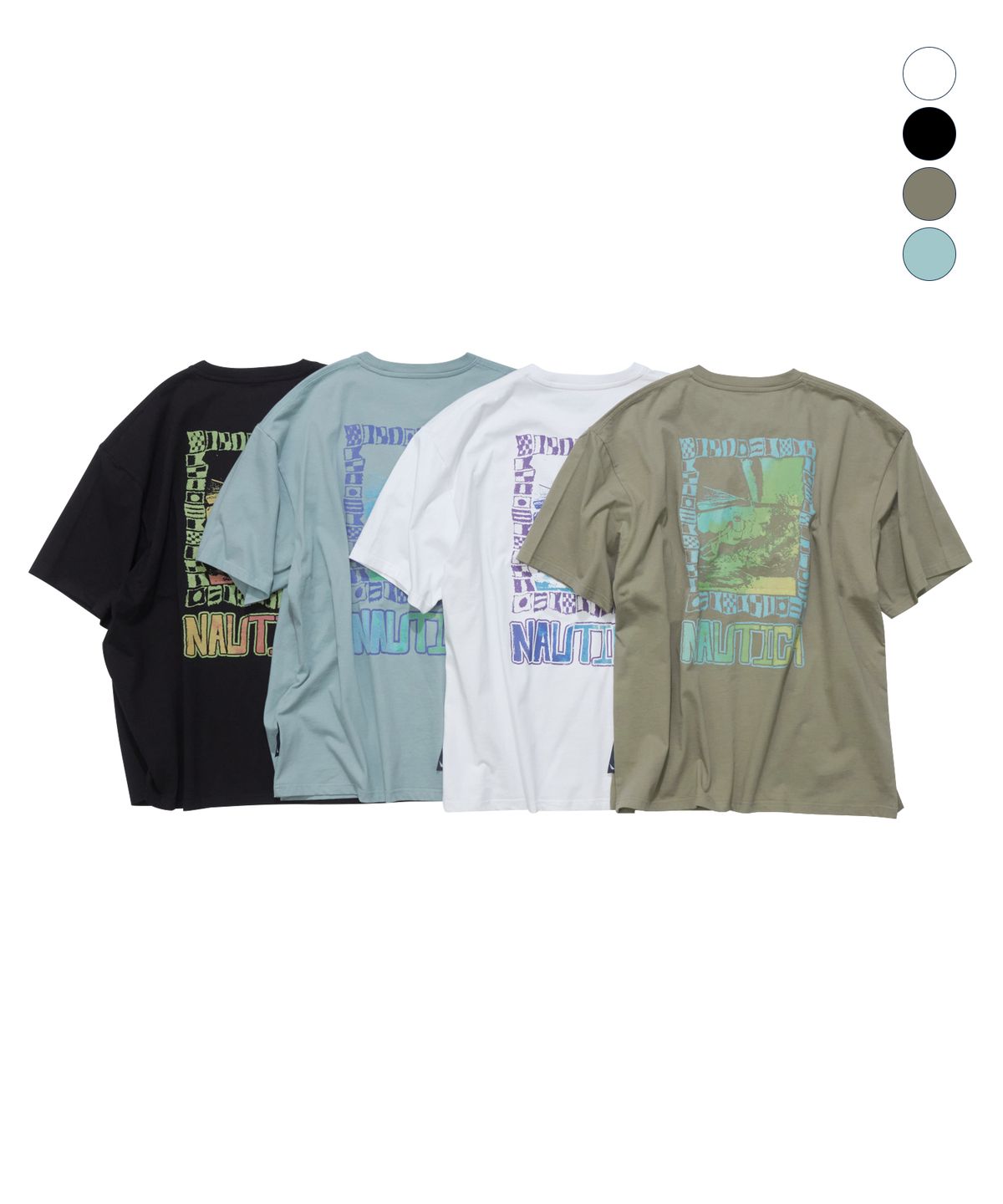 노티카(NAUTICA) 세일링 레가타 티셔츠(4colors) NTS5676