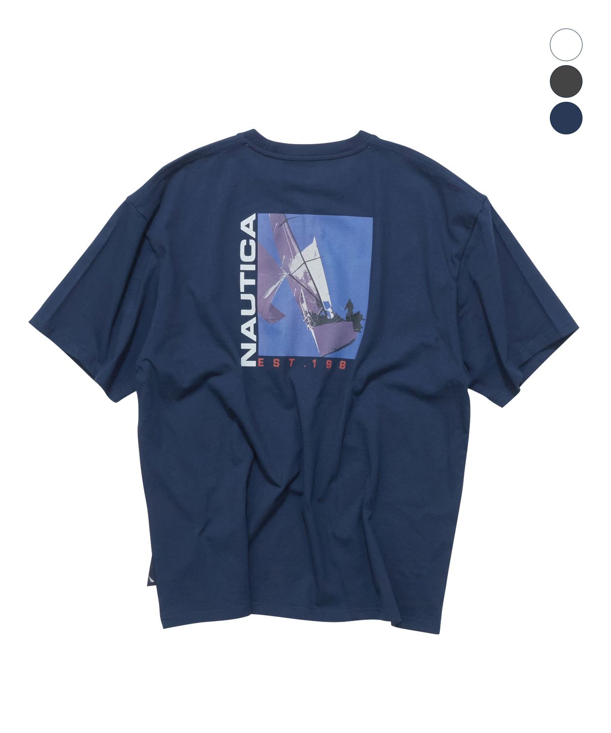 노티카(NAUTICA) 세일링 버티컬 티셔츠(3colors) NTS5686