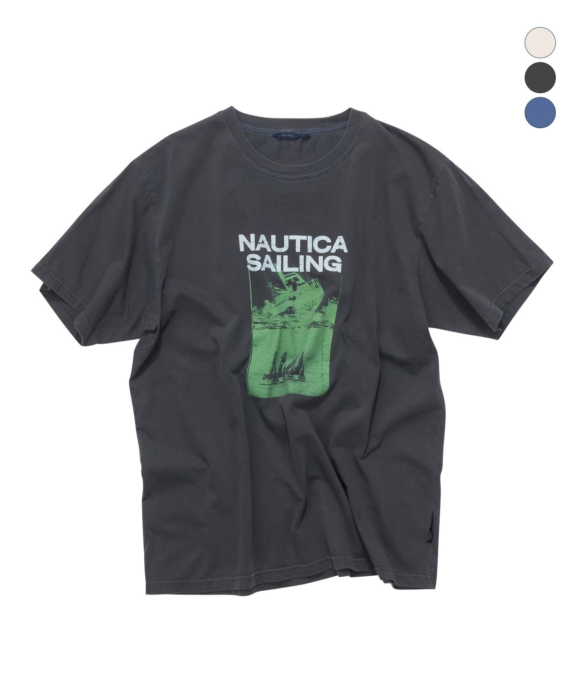 노티카(NAUTICA) 세일링 블록 티셔츠(3colors) NTS5696