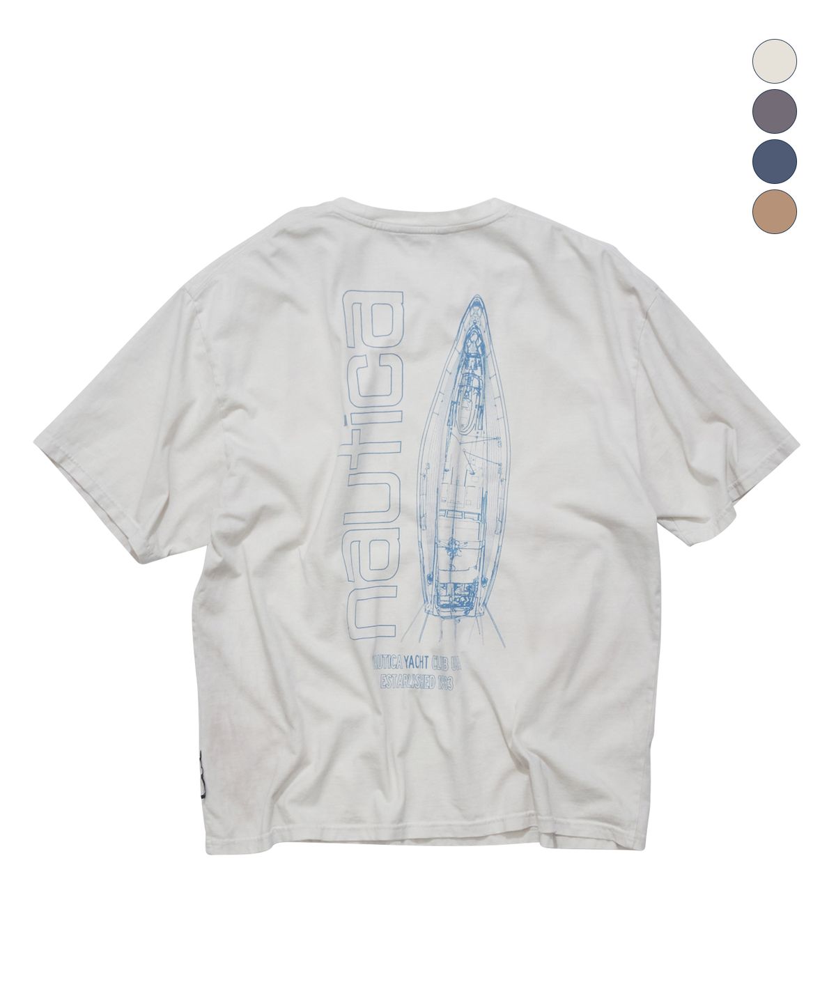 노티카(NAUTICA) 요트 블루프린트 티셔츠(4colors) NTS5726
