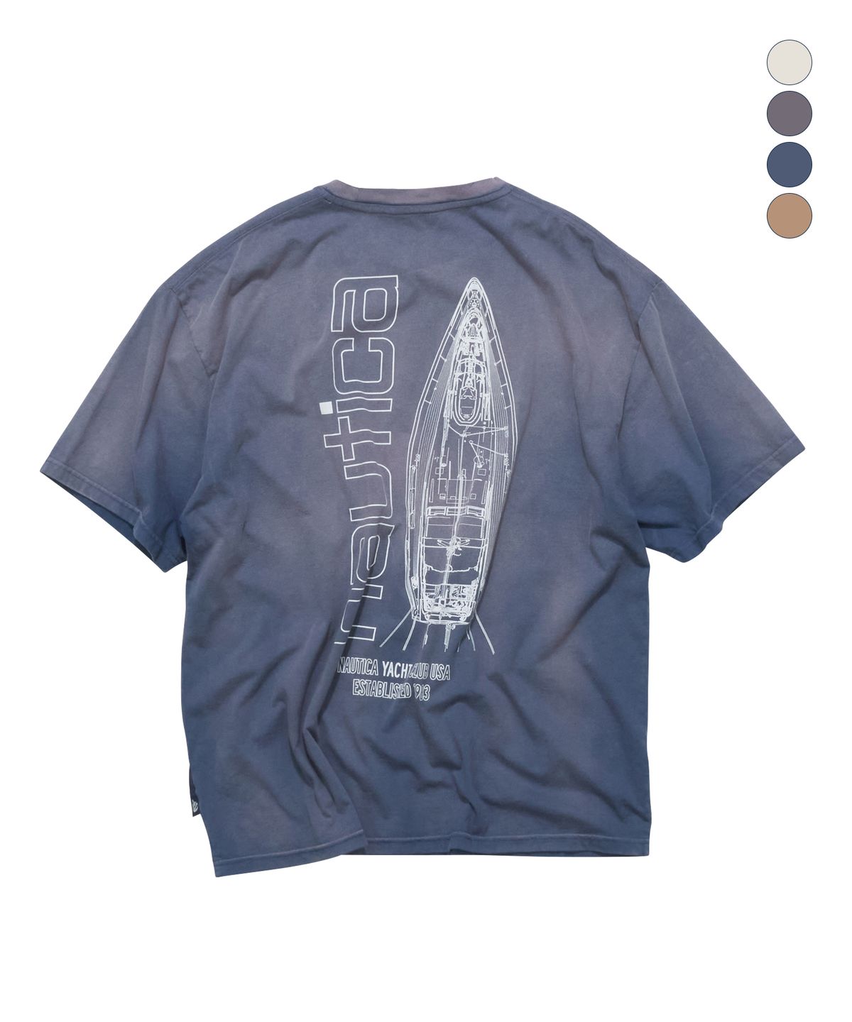 노티카(NAUTICA) 요트 블루프린트 티셔츠(4colors) NTS5726