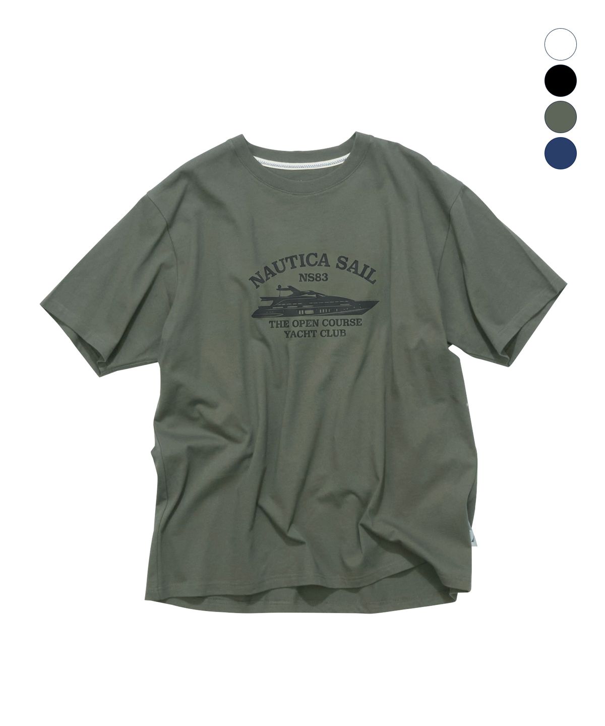 노티카(NAUTICA) 코스탈 레터링 티셔츠(4colors) NTS5746