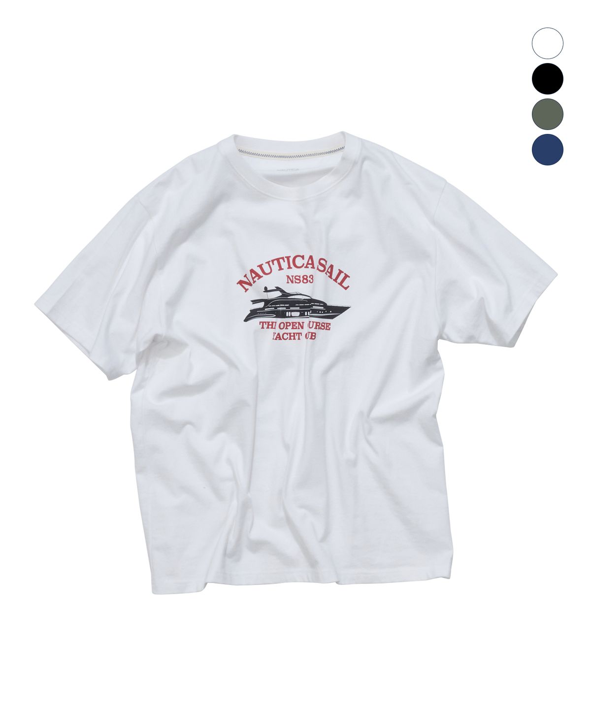 노티카(NAUTICA) 코스탈 레터링 티셔츠(4colors) NTS5746