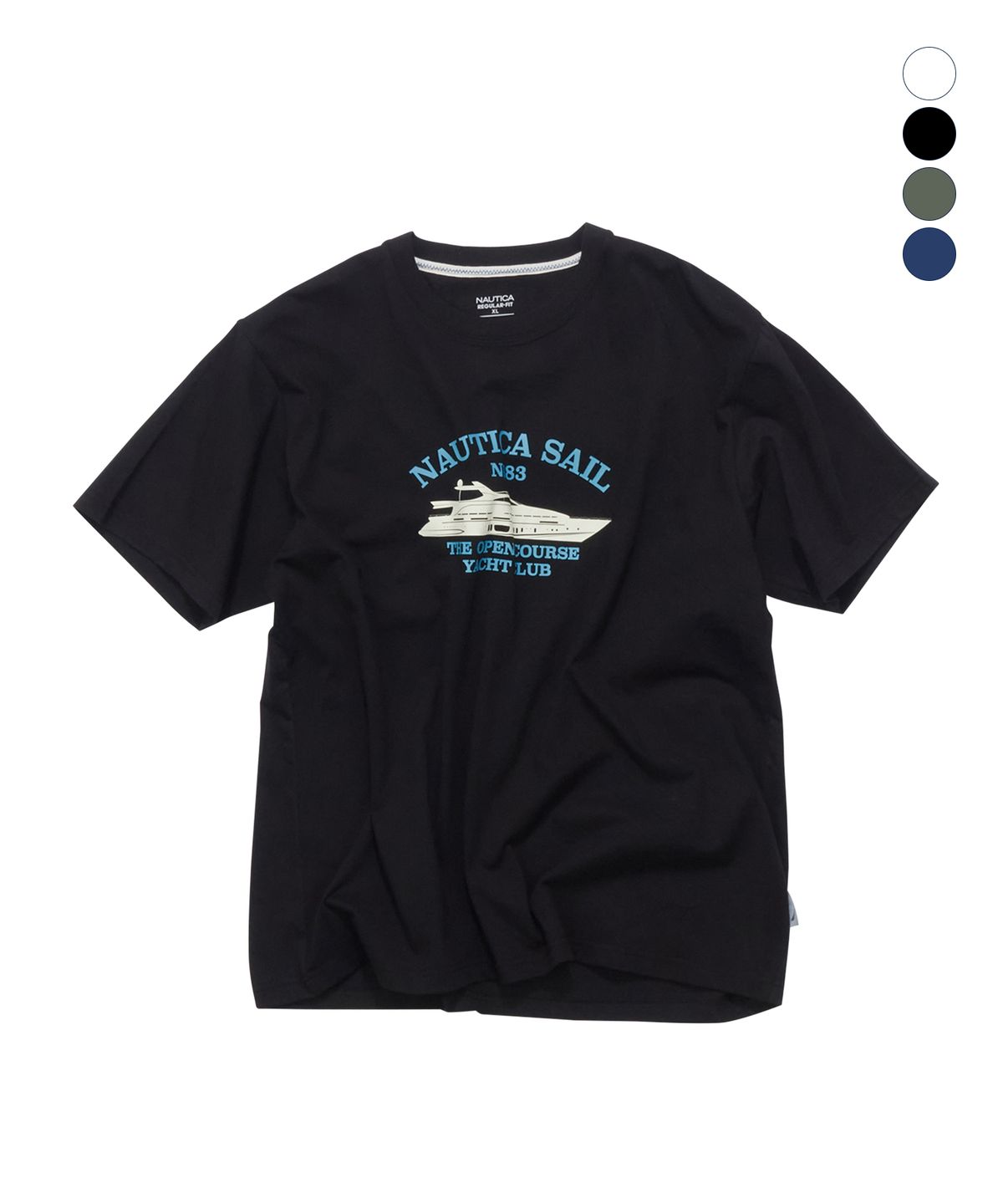 노티카(NAUTICA) 코스탈 레터링 티셔츠(4colors) NTS5746