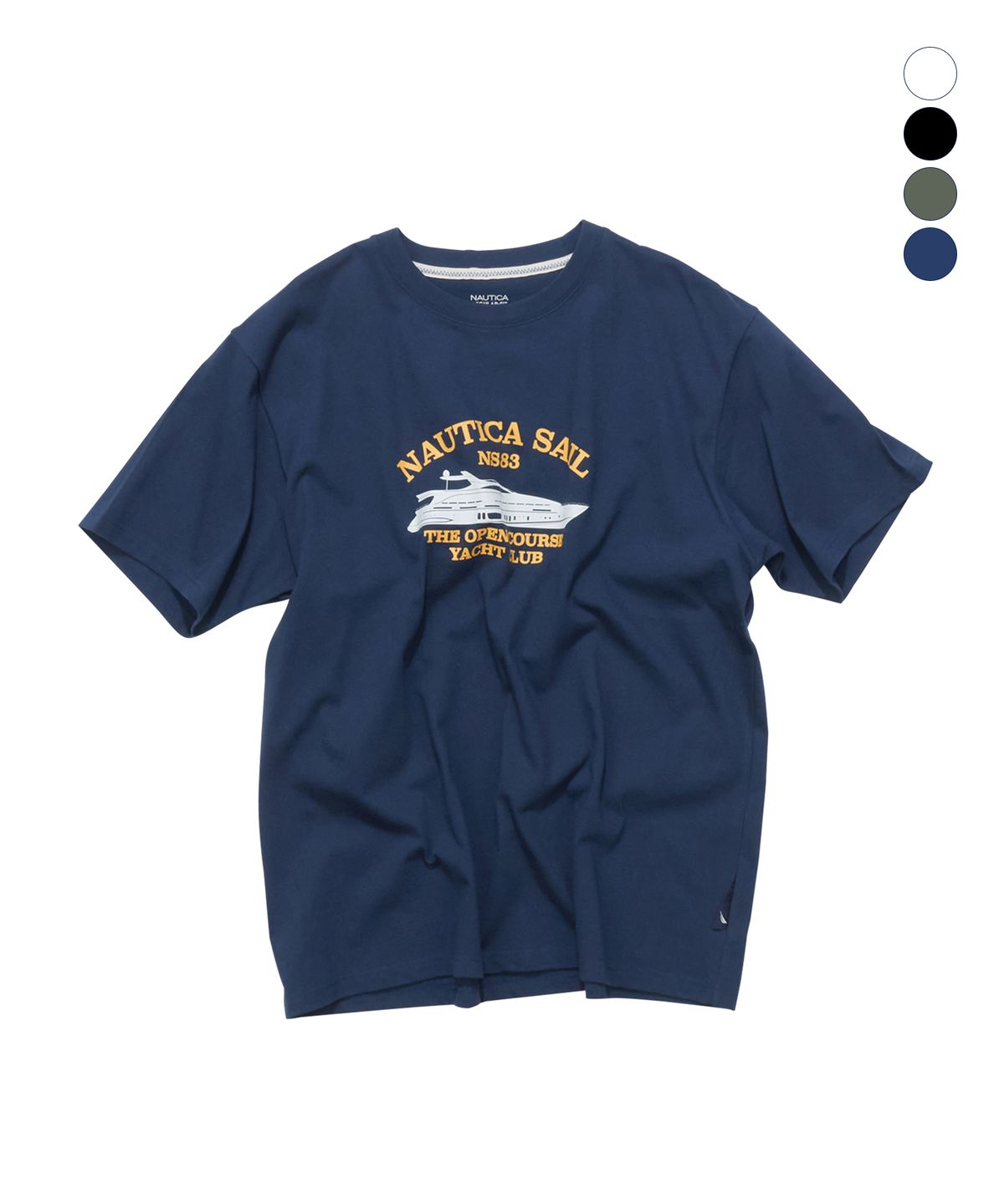 노티카(NAUTICA) 코스탈 레터링 티셔츠(4colors) NTS5746