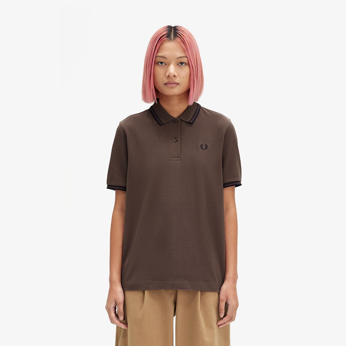 프레드페리(FRED PERRY) [G3600] 트윈 팁 프레드페리 셔츠 - 캐링턴로드브릭/네이비 AFPF2433600-X24