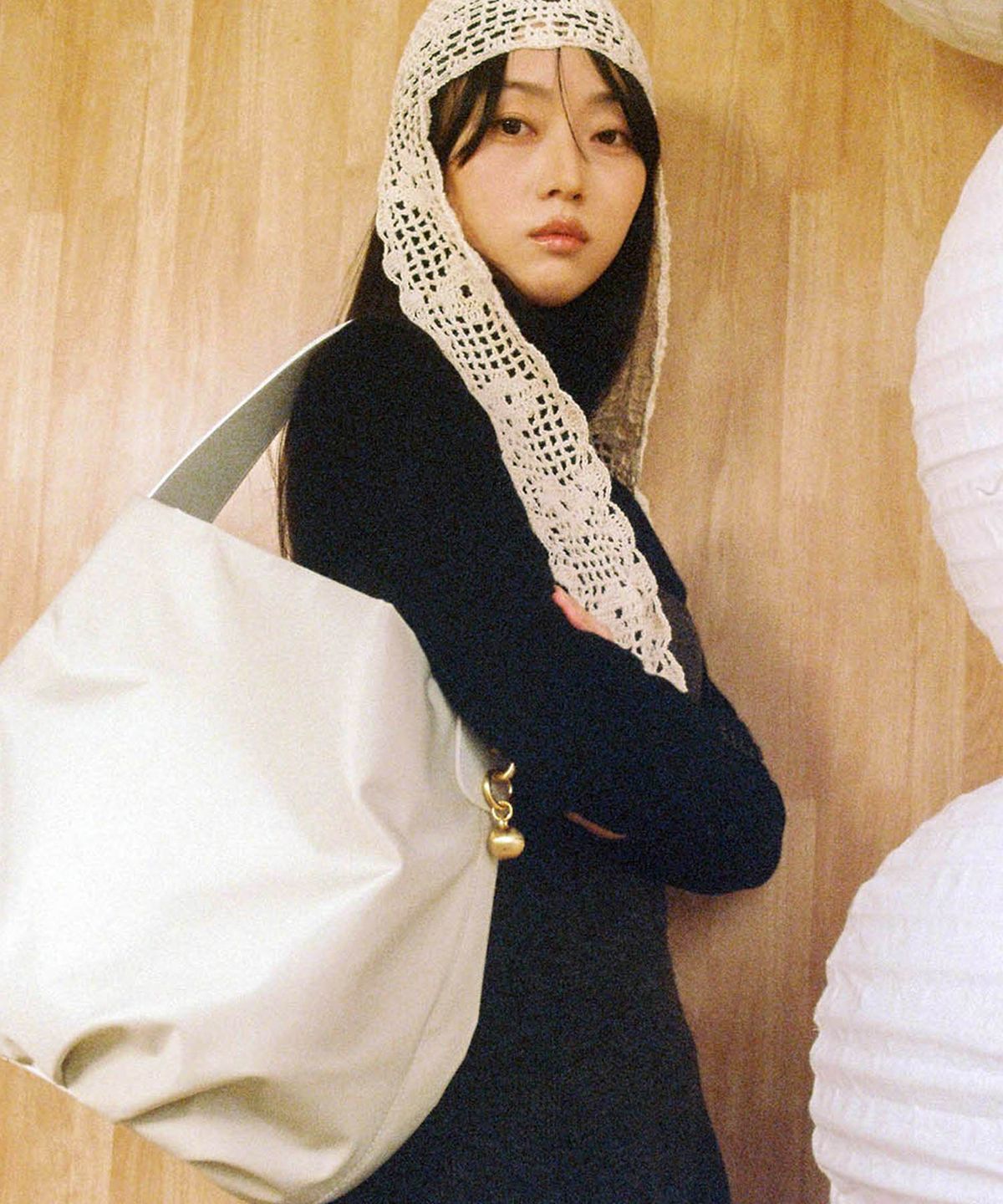 수주(SU ZU) 맨디 백 콤비 아이보리