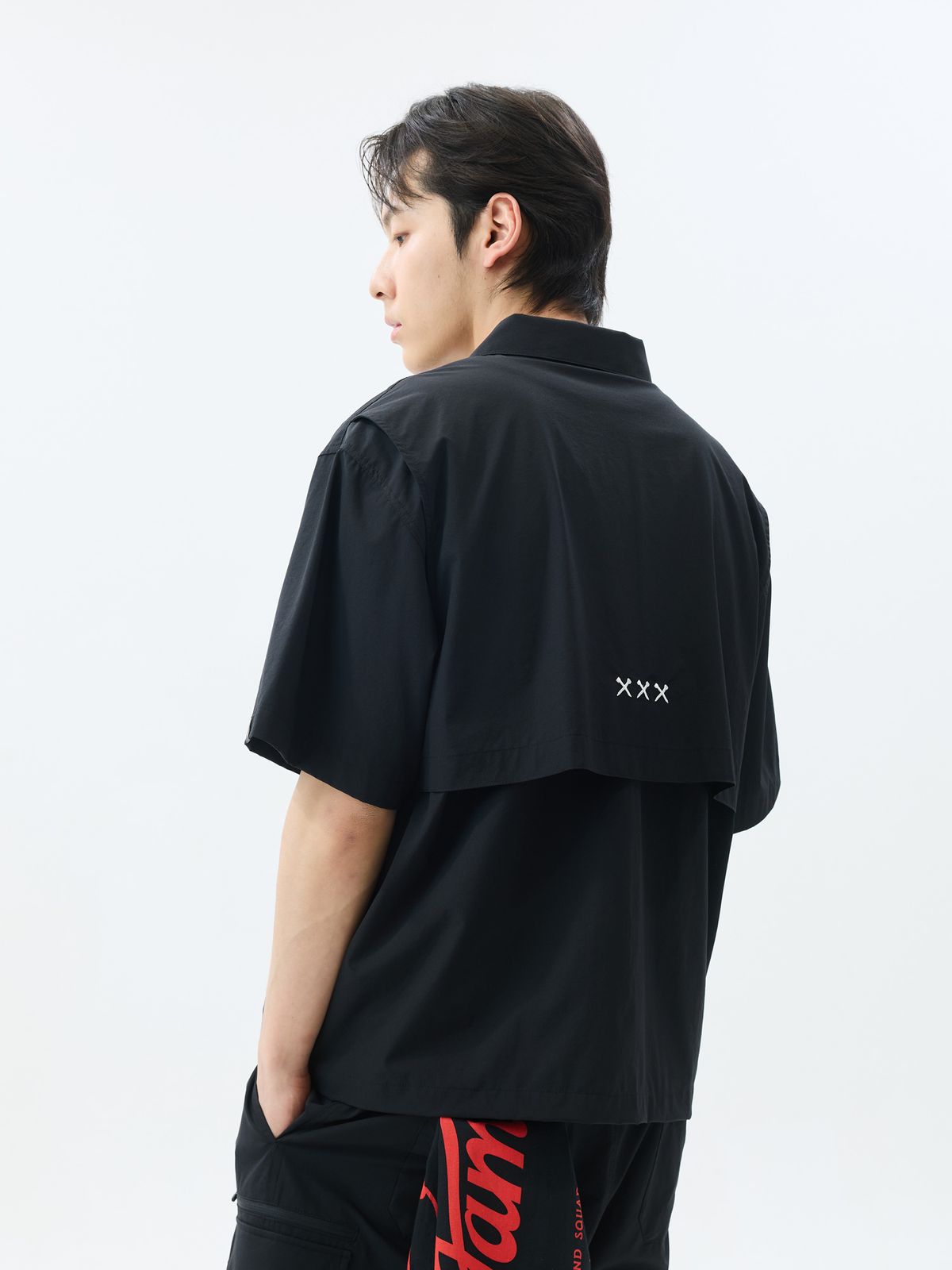 제이미웨스트(JAMIE WEST) 멀티포켓 택티컬 셔츠 (블랙)