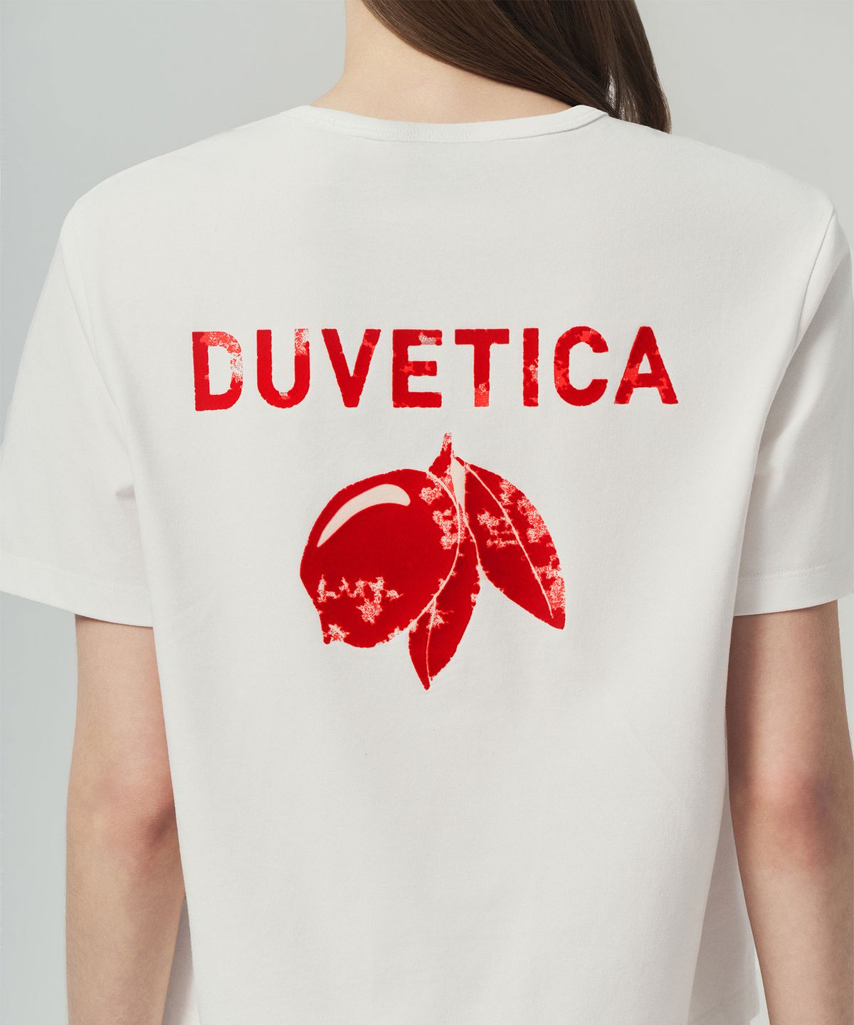 듀베티카(DUVETICA) 투르시(라이트 아이보리)(여성 반팔티셔츠)