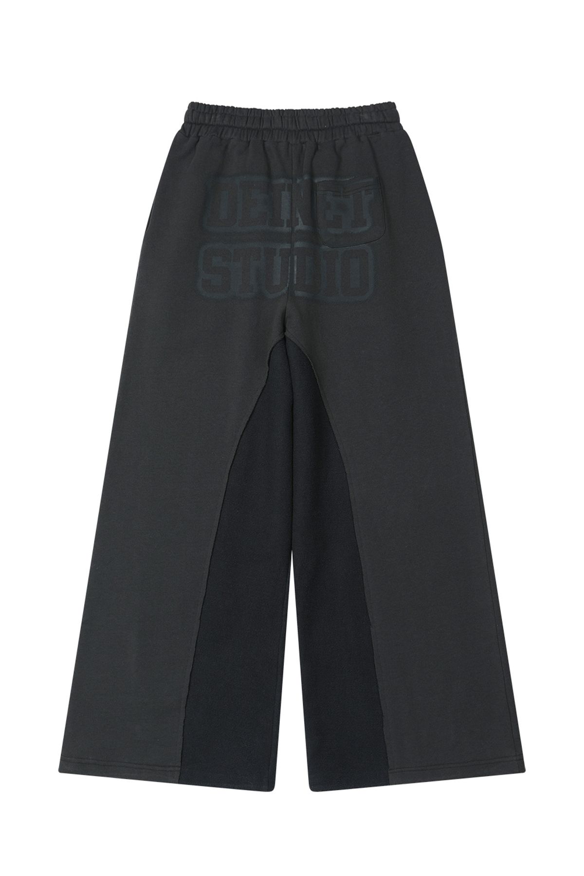 다이닛(DEINET) REVERSE CUT SWEATPANTS IN CHARCOAL