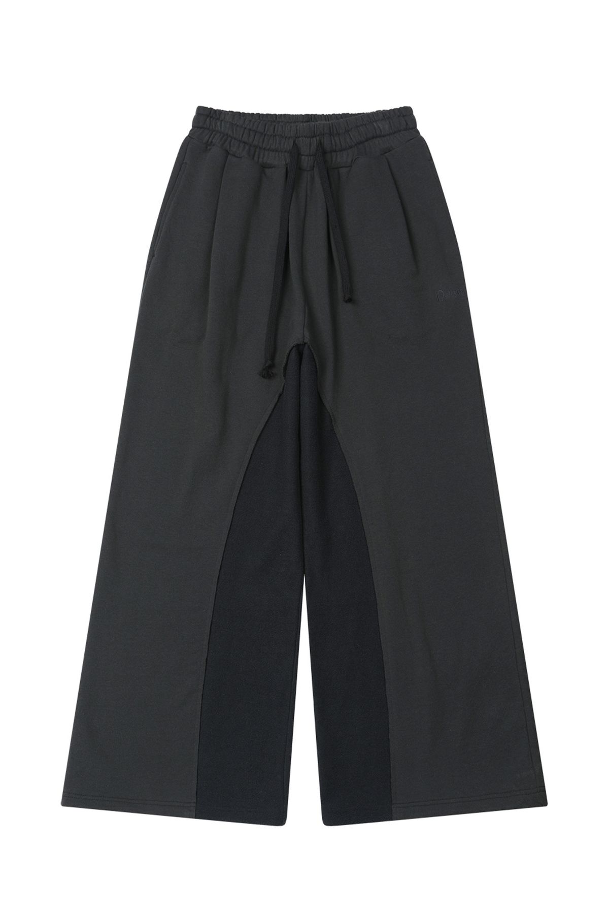 다이닛(DEINET) REVERSE CUT SWEATPANTS IN CHARCOAL