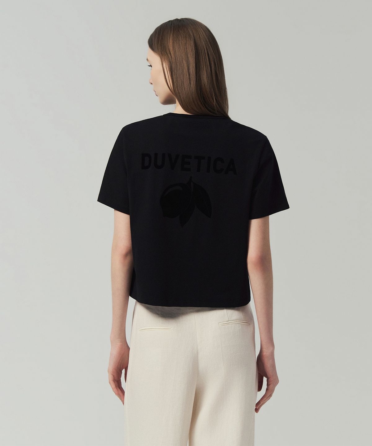 듀베티카(DUVETICA) 투르시(블랙)(여성 반팔티셔츠)