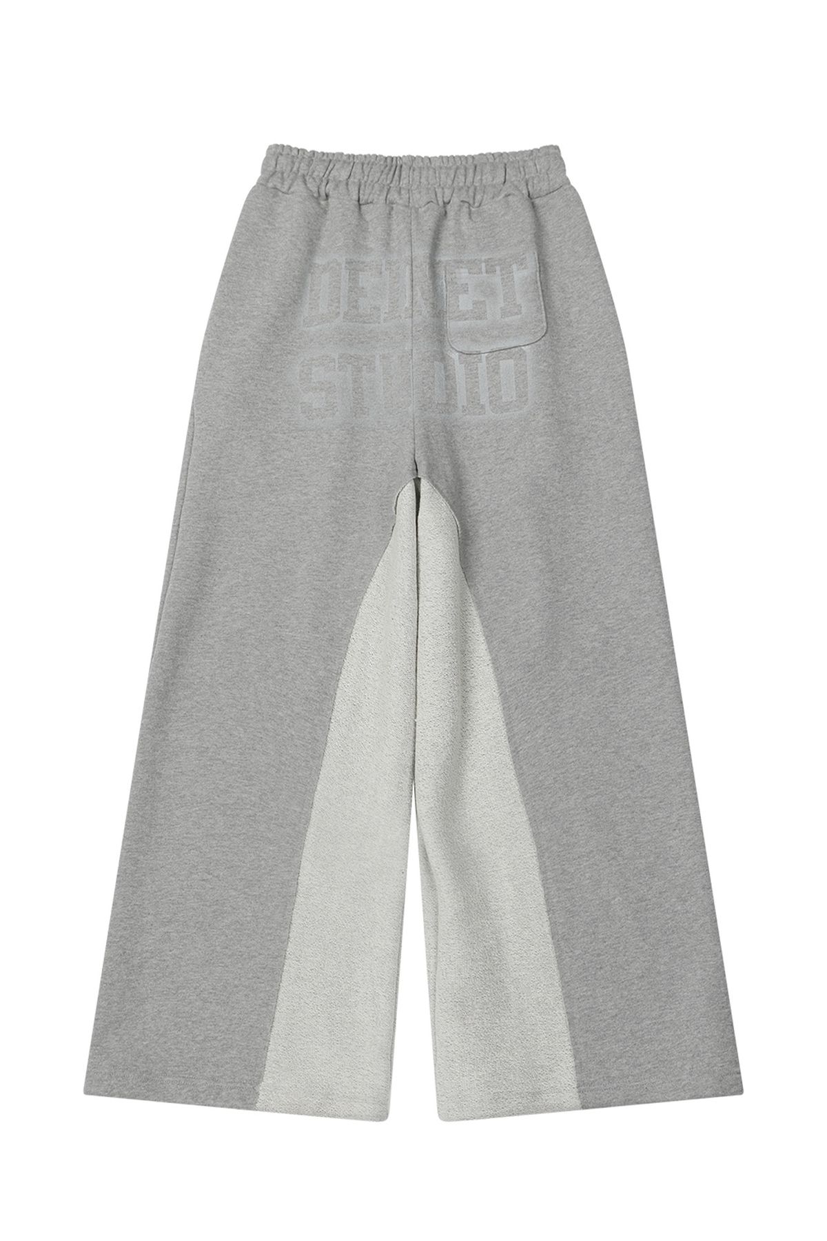 다이닛(DEINET) REVERSE CUT SWEATPANTS IN MELANGE GREY