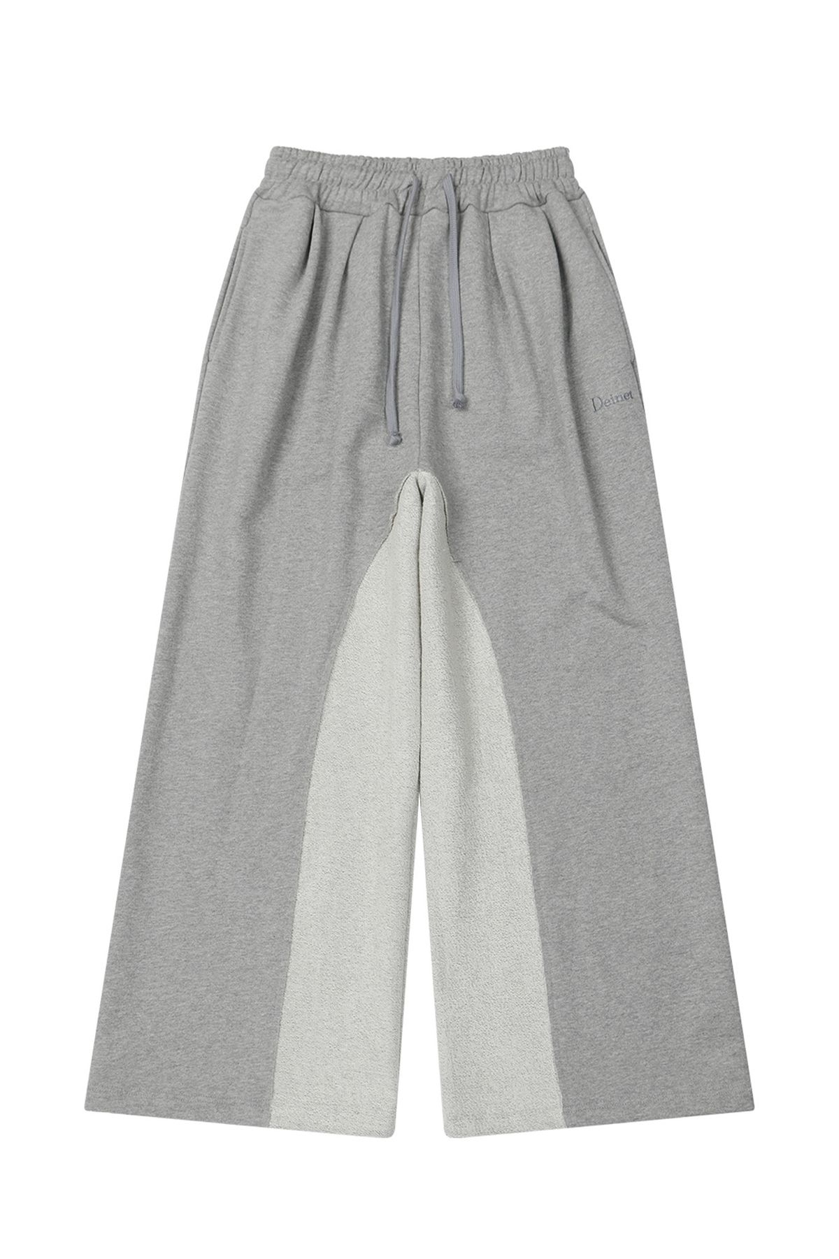 다이닛(DEINET) REVERSE CUT SWEATPANTS IN MELANGE GREY