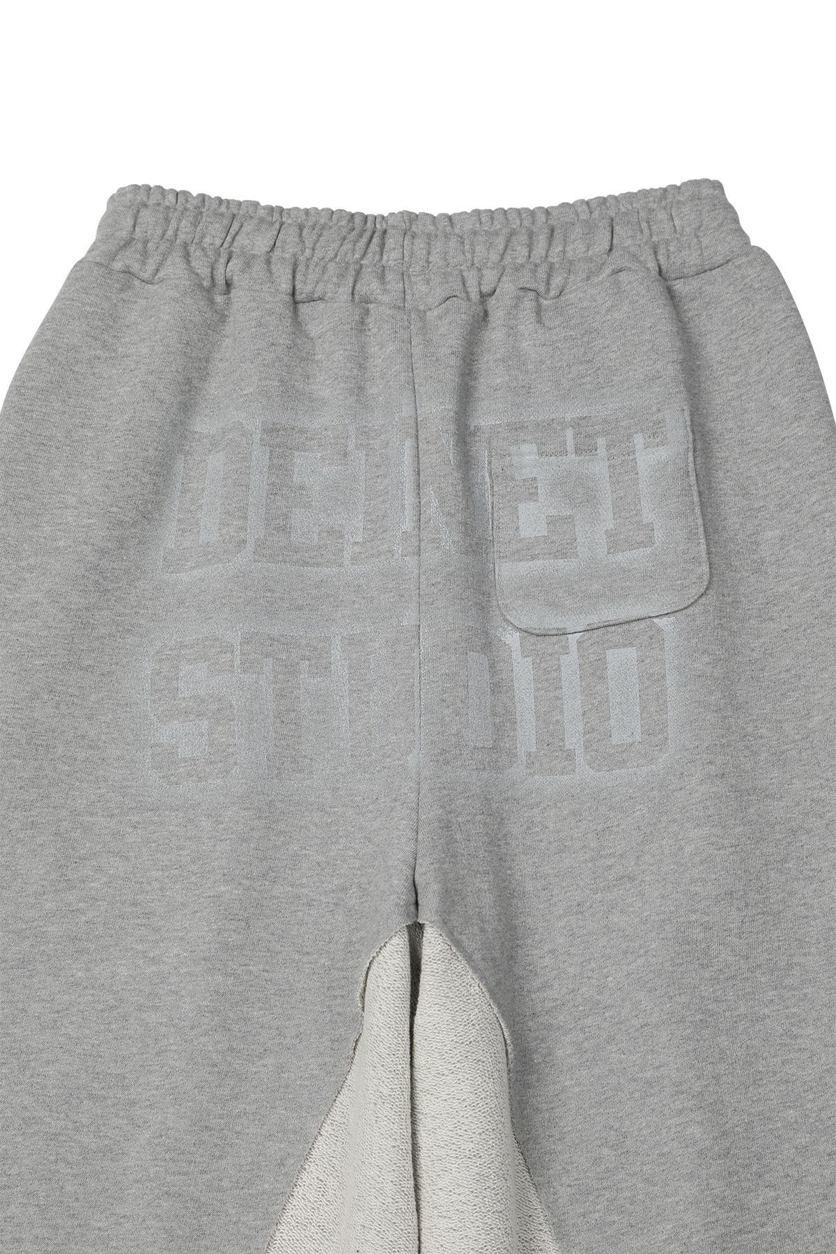 다이닛(DEINET) REVERSE CUT SWEATPANTS IN MELANGE GREY