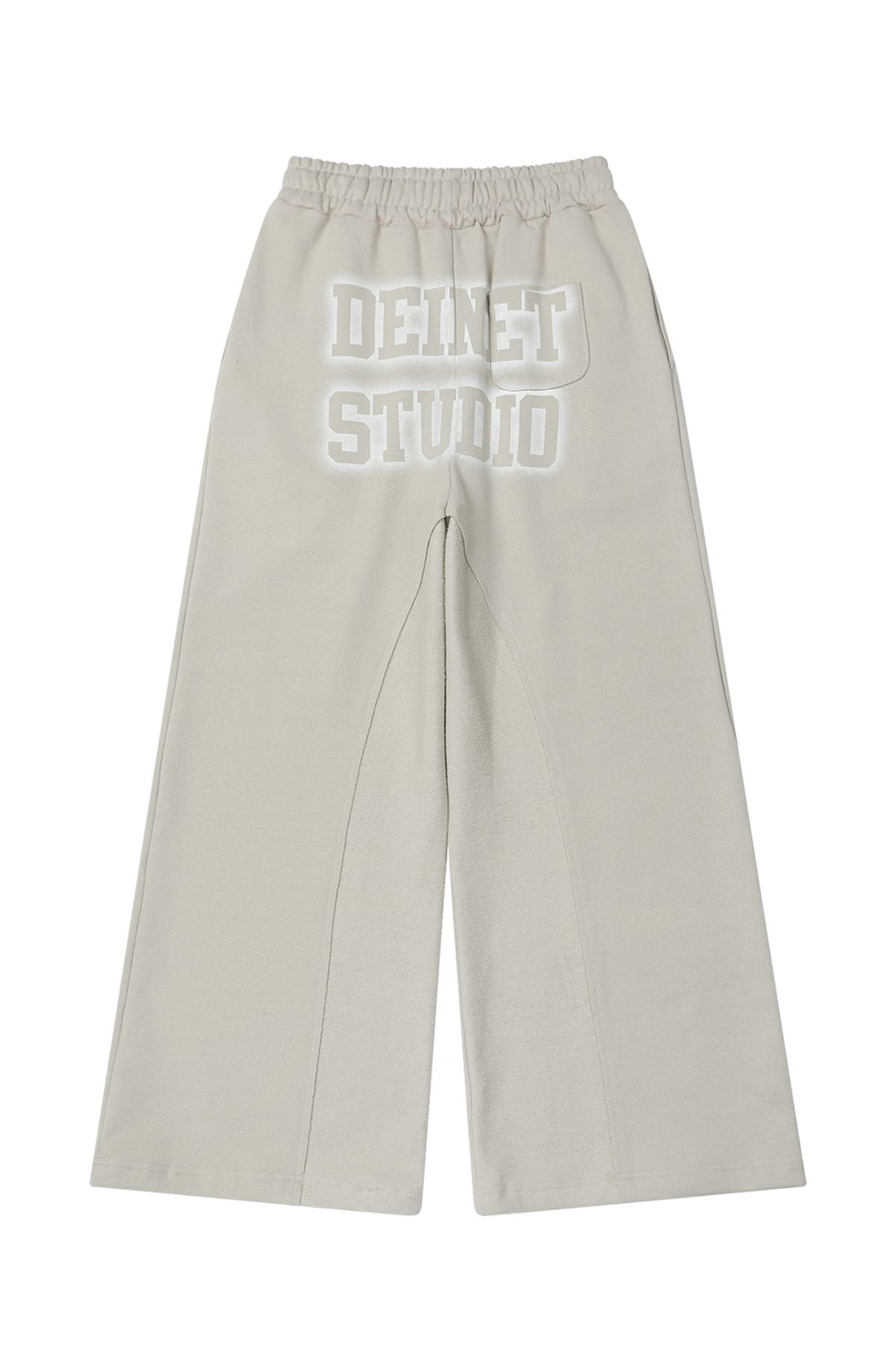 다이닛(DEINET) REVERSE CUT SWEATPANTS IN BEIGE