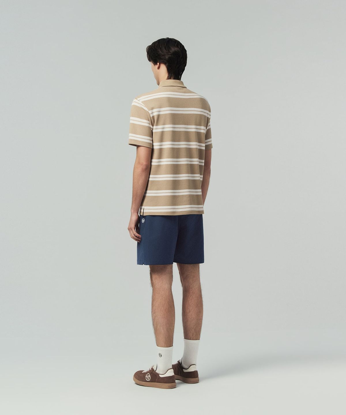 세르지오 타키니(SERGIO TACCHINI) M 스트라이프 반팔 폴로 (D.Beige)