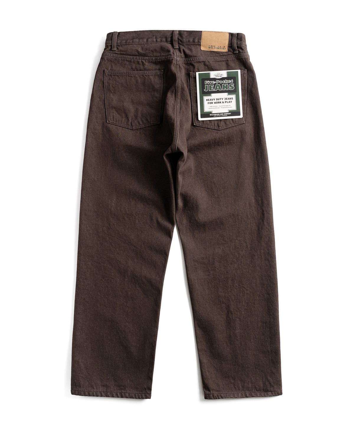 와일드 브릭스(WILD BRICKS) W25 FIVE-POCKET JEANS [LOT. 201BR] (brown)
