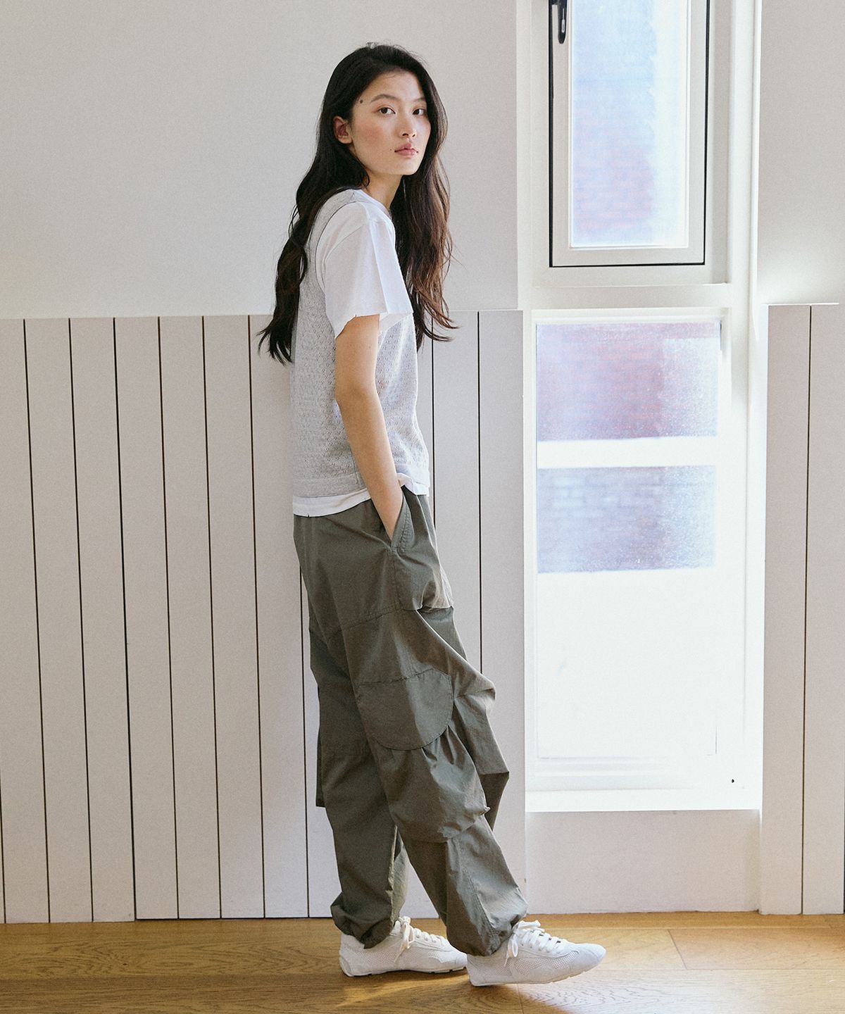 프롭(PROP) 카고팬츠 카키
