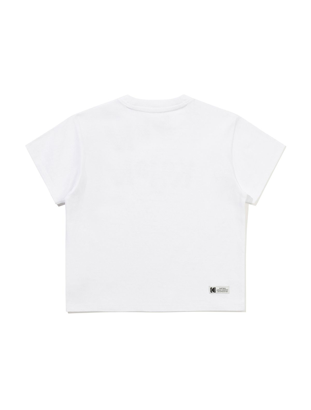 코닥 키즈(KODAK KIDS) 로고 아트웍 코튼 반팔 티셔츠 키즈 WHITE