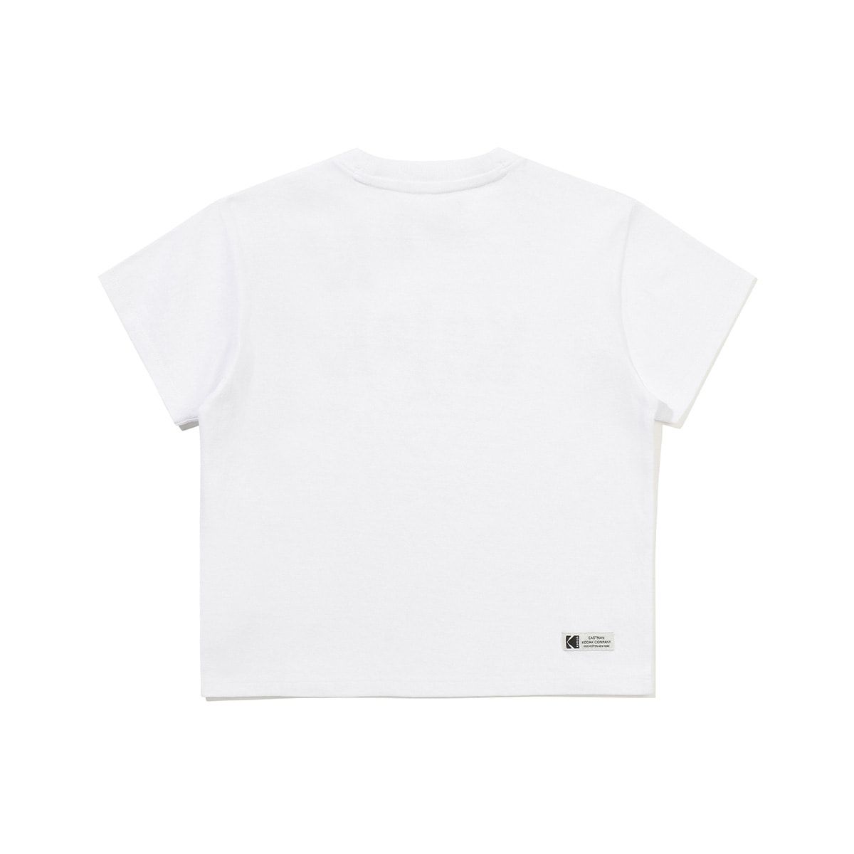 코닥 키즈(KODAK KIDS) 로고 아트웍 코튼 반팔 티셔츠 키즈 WHITE