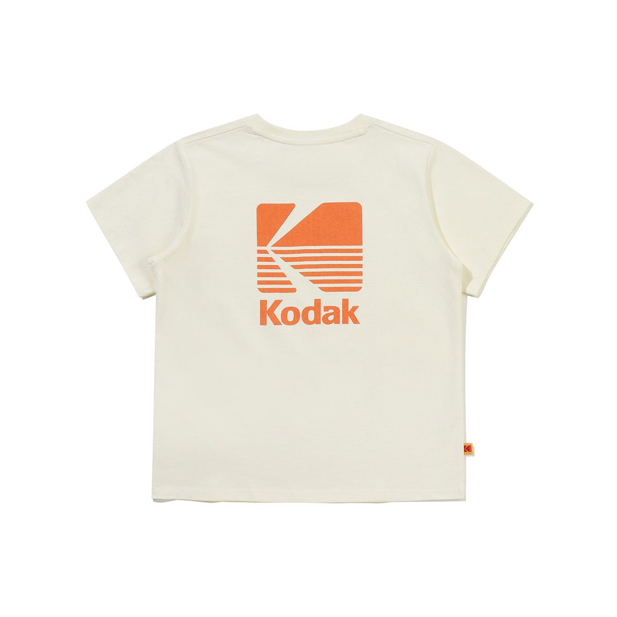 코닥 키즈(KODAK KIDS) 빅로고 코튼 반팔 티셔츠 키즈 YELLOW