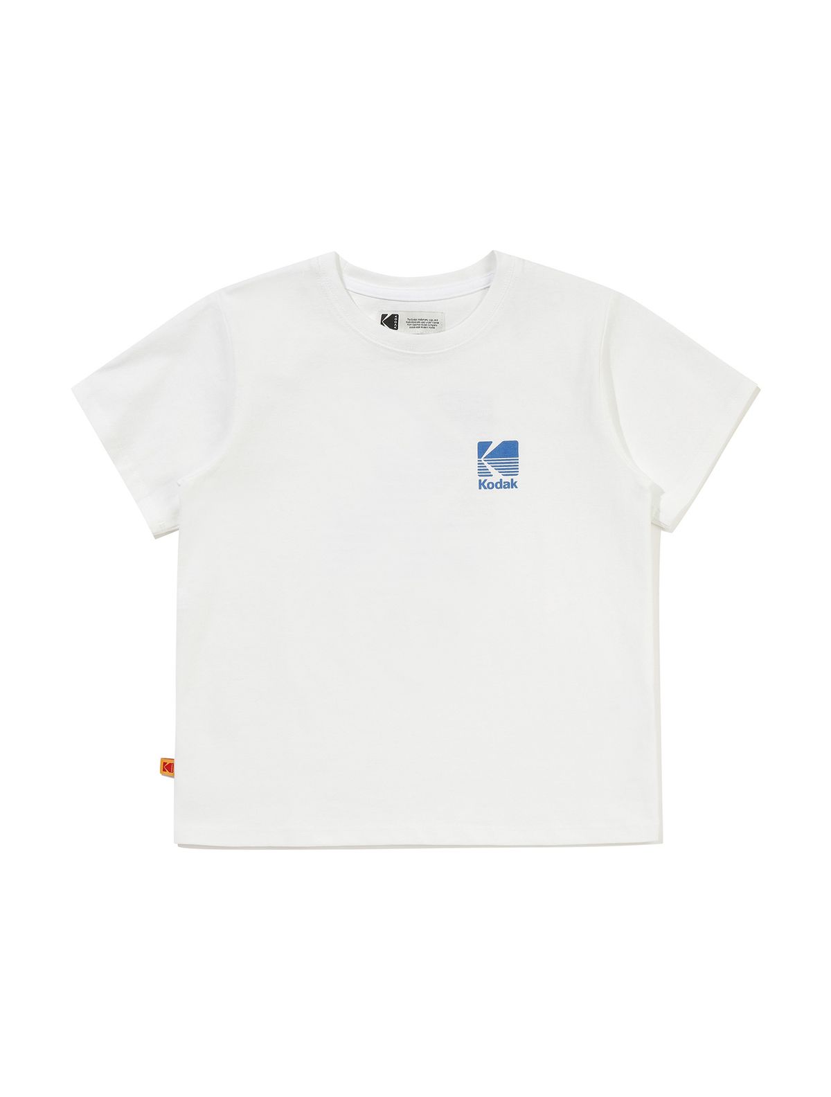 코닥 키즈(KODAK KIDS) 빅로고 코튼 반팔 티셔츠 키즈 WHITE