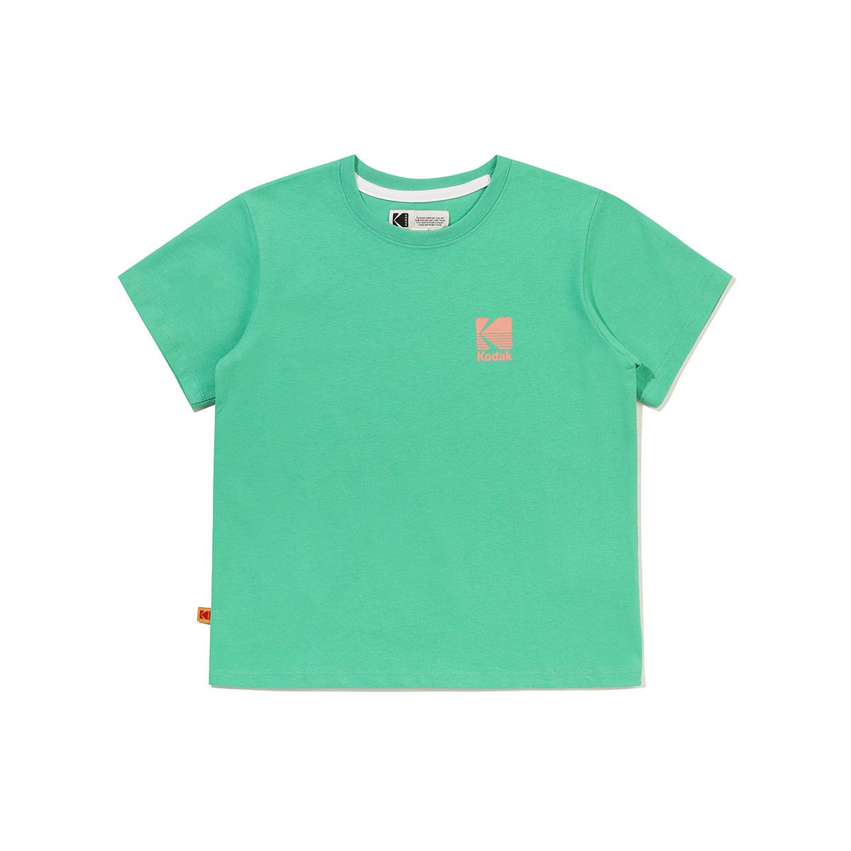 코닥 키즈(KODAK KIDS) 빅로고 코튼 반팔 티셔츠 키즈 GREEN