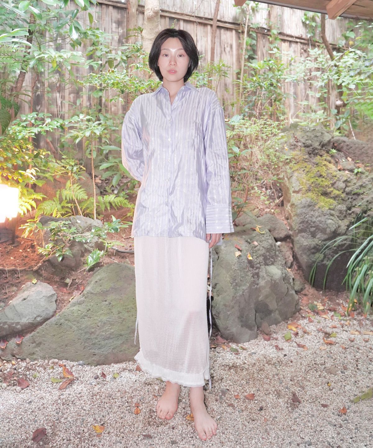 누아누(NUUANU) Laira Skirt_Ivory