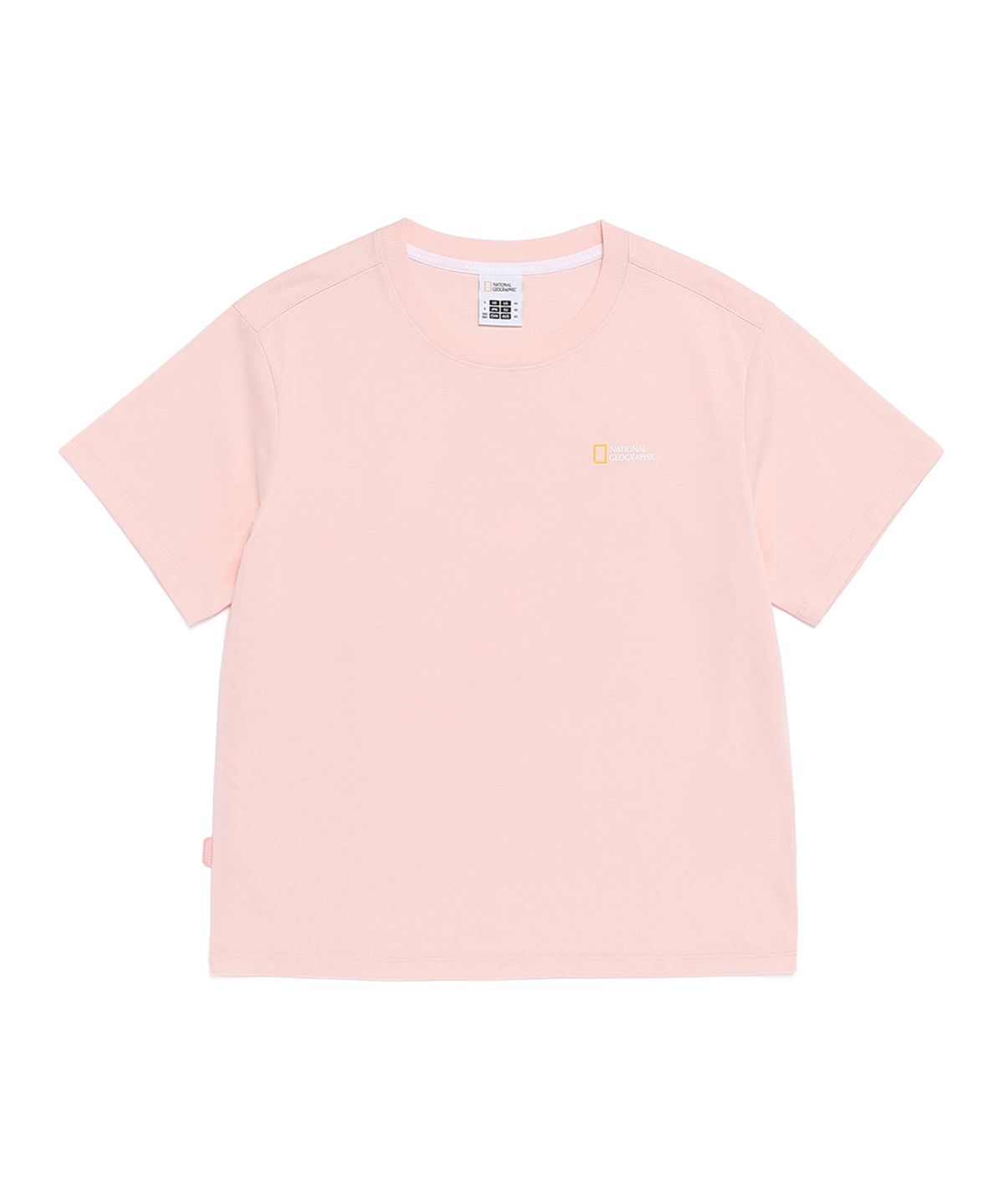 내셔널지오그래픽(NATIONALGEOGRAPHIC) N262WTS970 여성 캐스터 지구 그래픽 반팔 티셔츠 ICE PINK