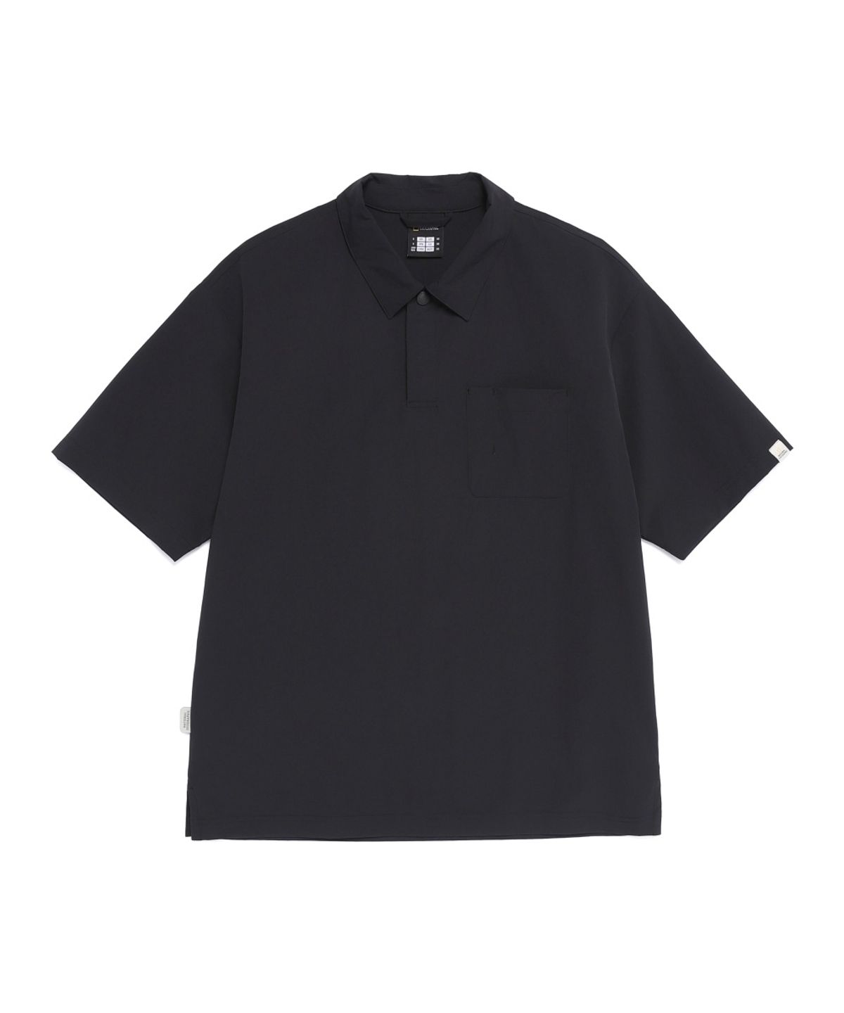 내셔널지오그래픽(NATIONALGEOGRAPHIC) N262UPL142 프리즈 스트레치 반팔 카라 티셔츠 BLACK