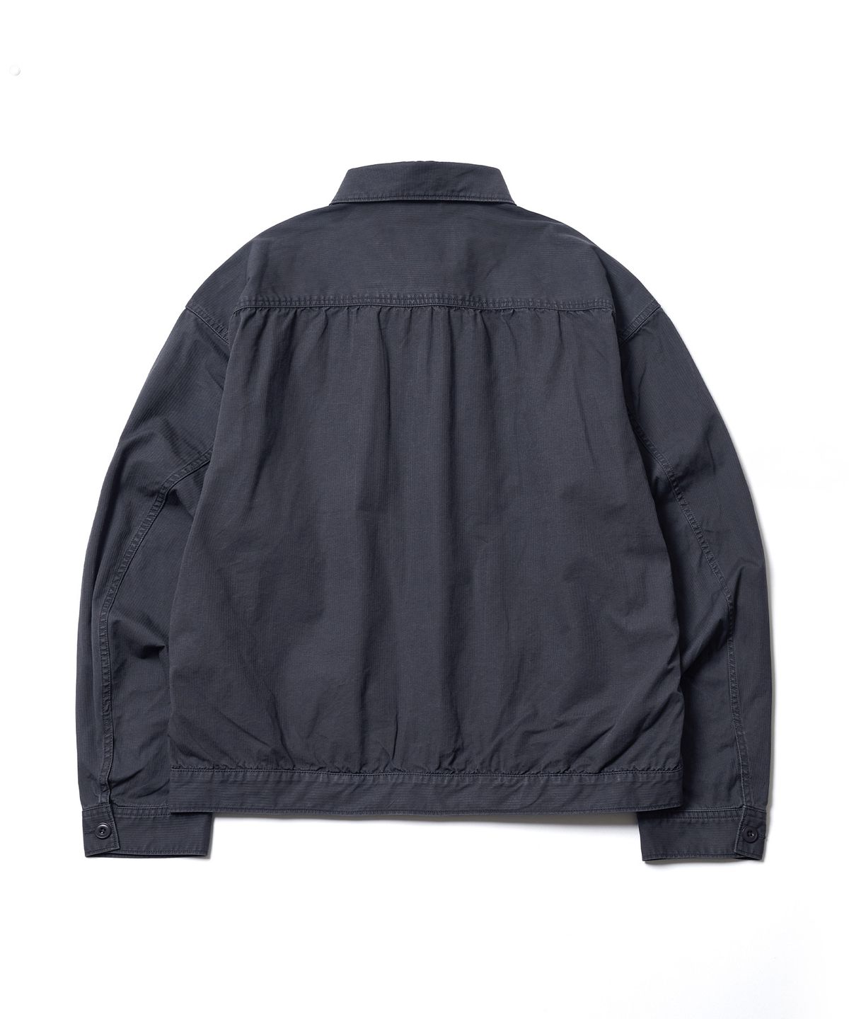 에스파이(ESFAI) SHIRRING TRUCKER JACKET (DARK NAVY)