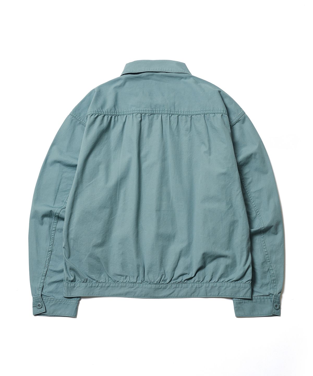 에스파이(ESFAI) SHIRRING TRUCKER JACKET (ASH BLUE)