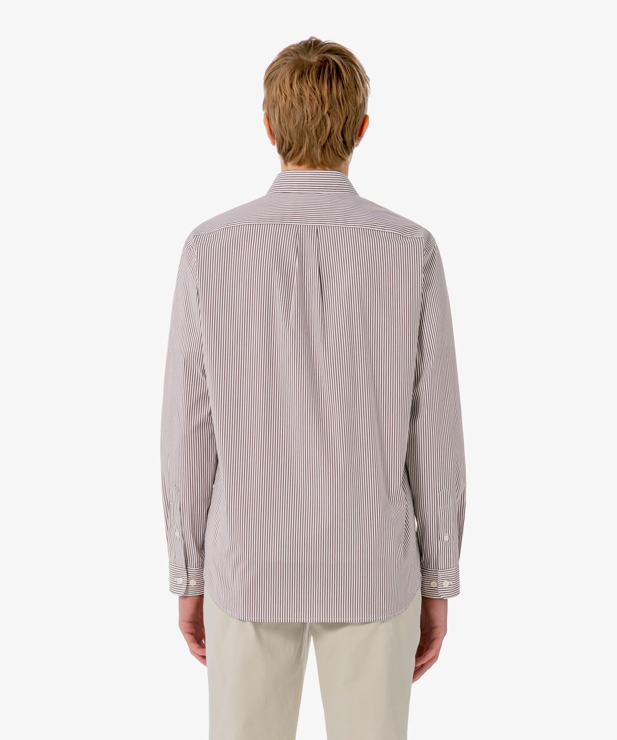 라코스테(LACOSTE) 남성 포플린 저지 스트라이프 셔츠 CH625E-56G 3LA