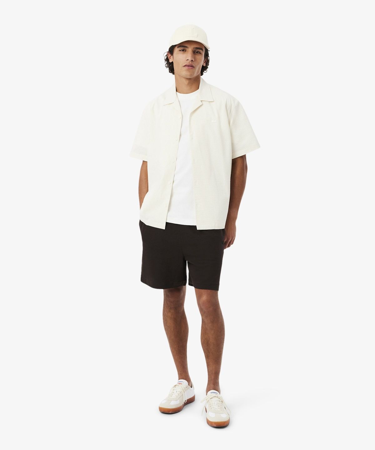 라코스테(LACOSTE) 남성 크레이프 반팔 티셔츠 TH1979-56G 70V