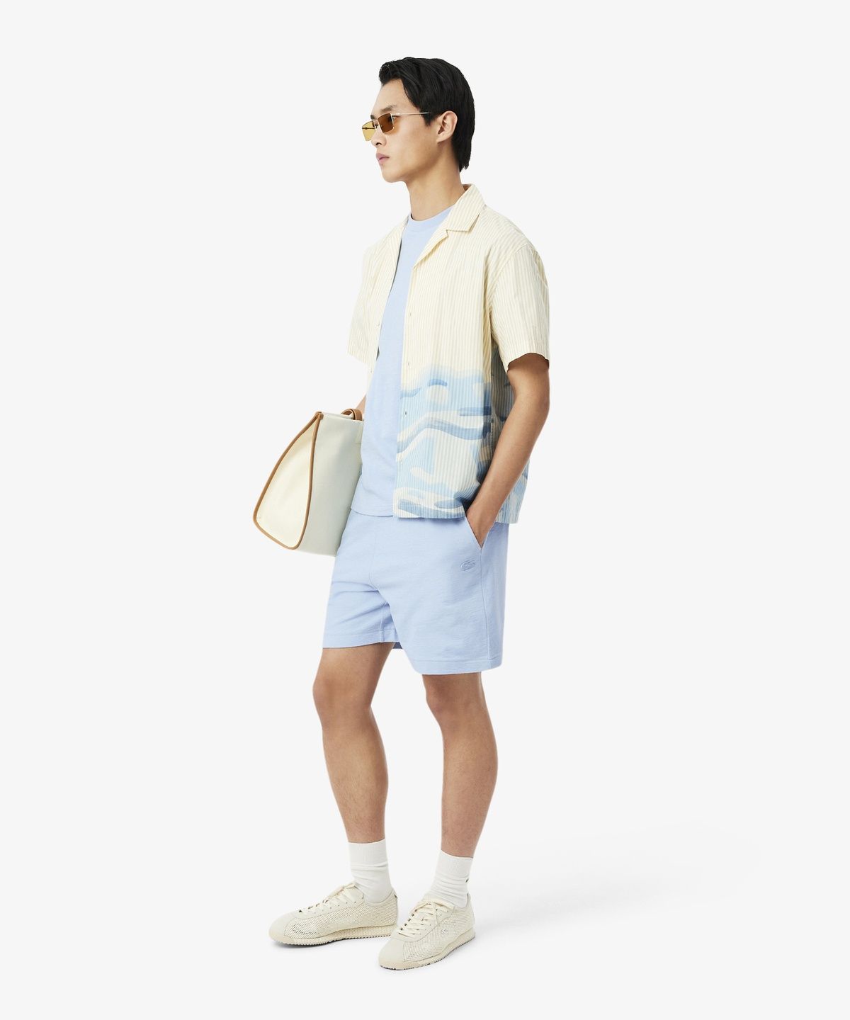 라코스테(LACOSTE) 남성 크레이프 반팔 티셔츠 TH1979-56G HBA